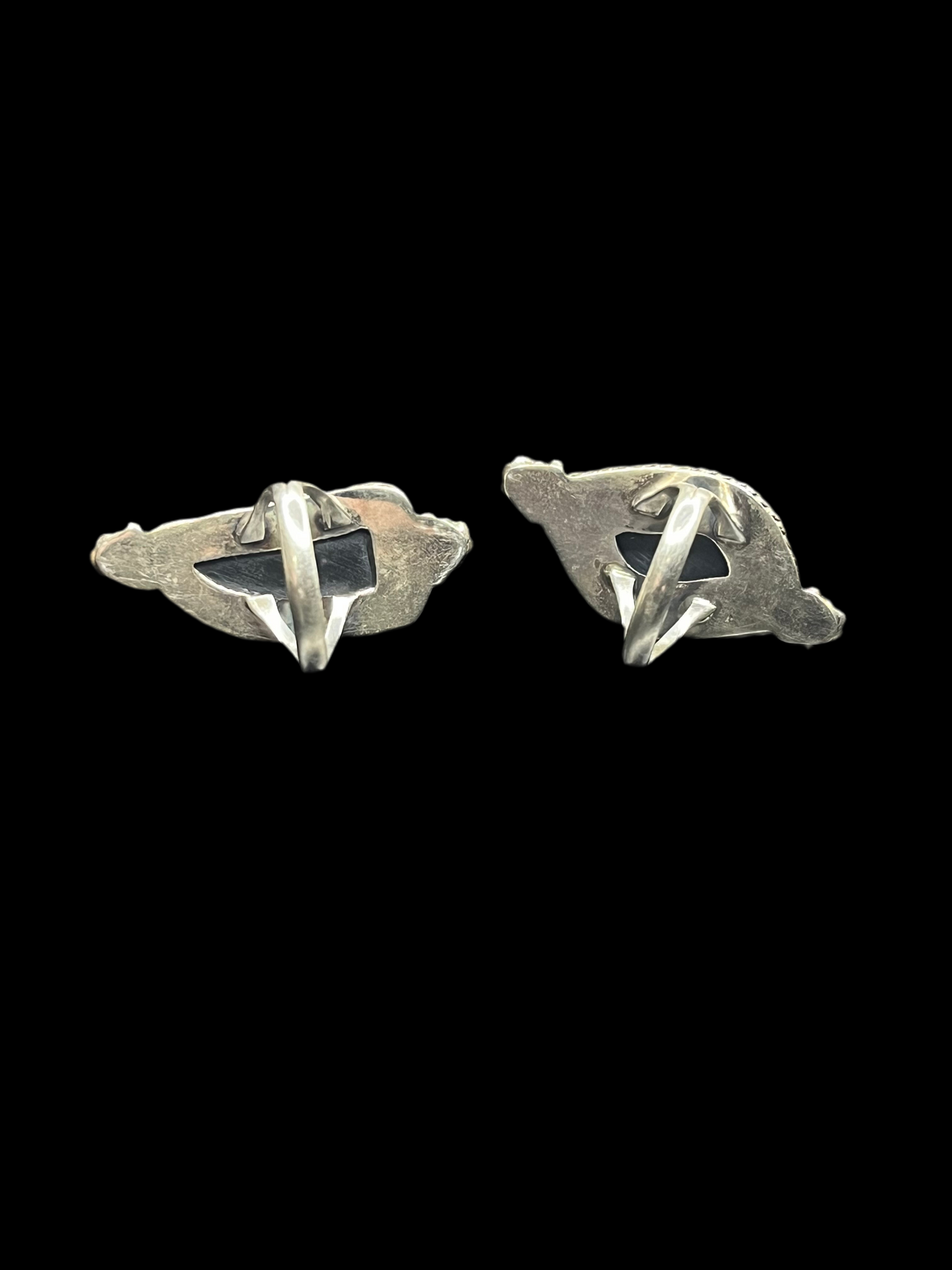 Aurora Opal Sterling Silver Rings - size 7.5
