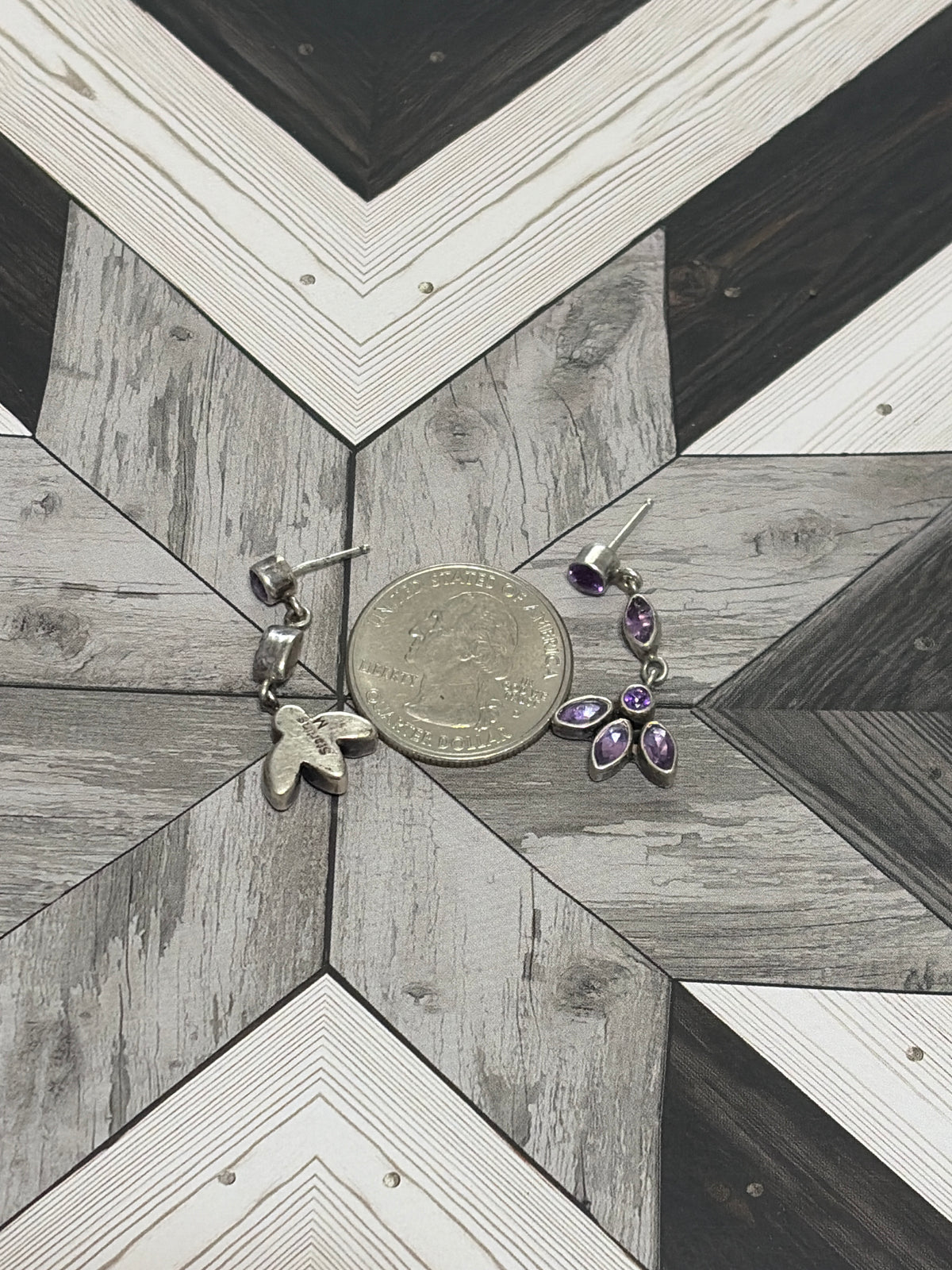 VTG Native Amethyst Earrings