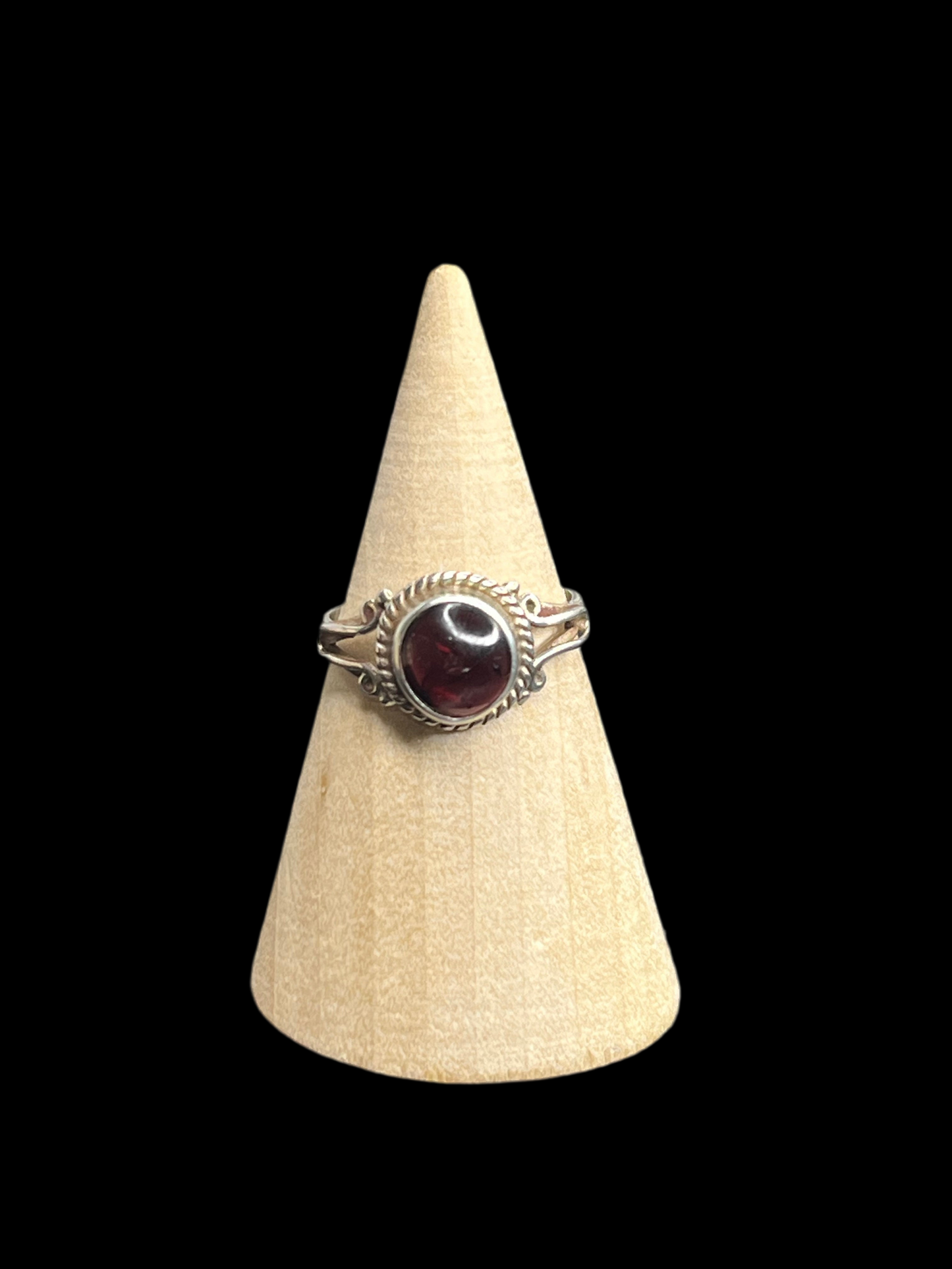 Garnet Sterling Silver Rings
