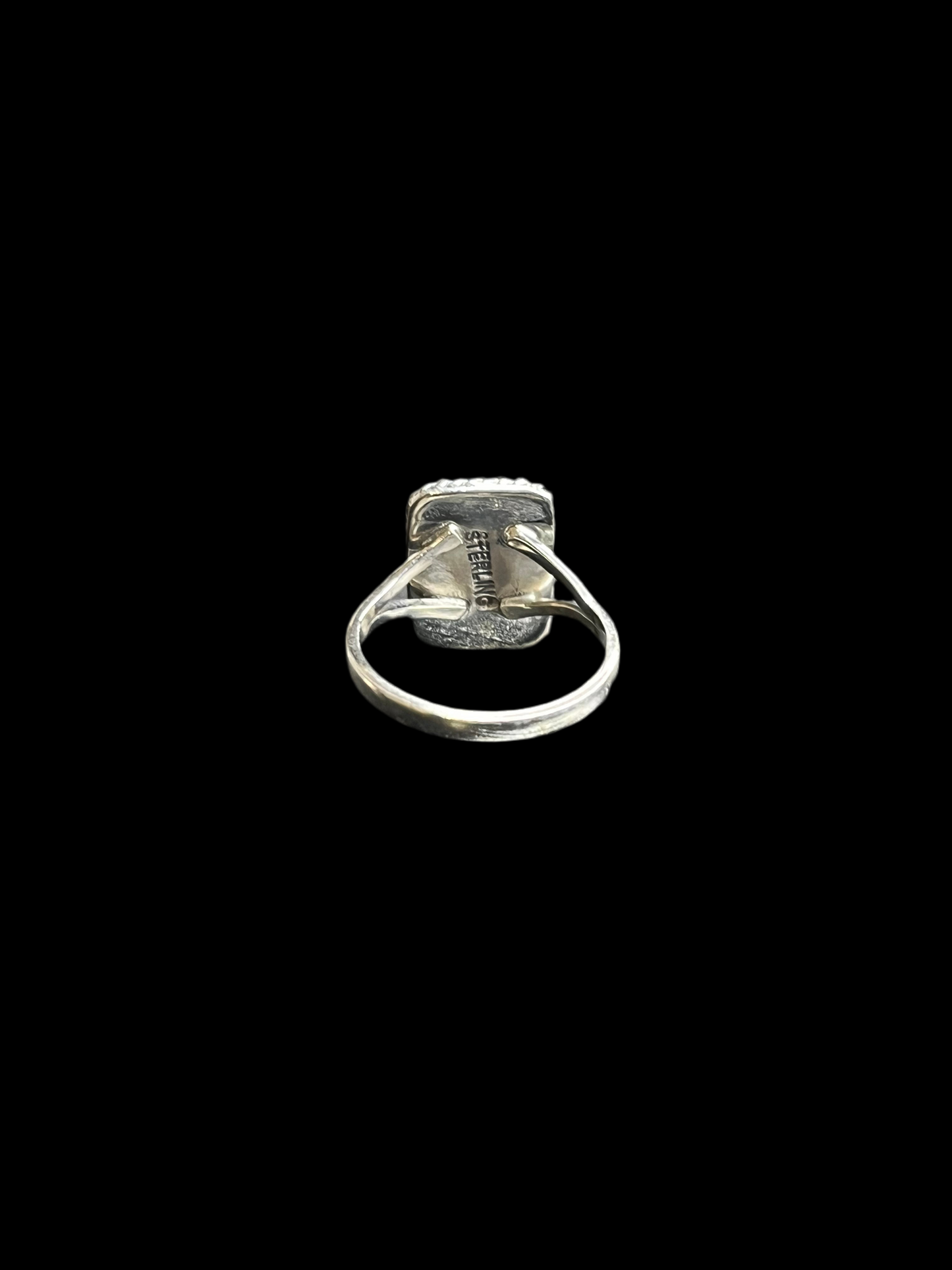 Lapis Lazuli Sterling Silver Ring - Size 7.5