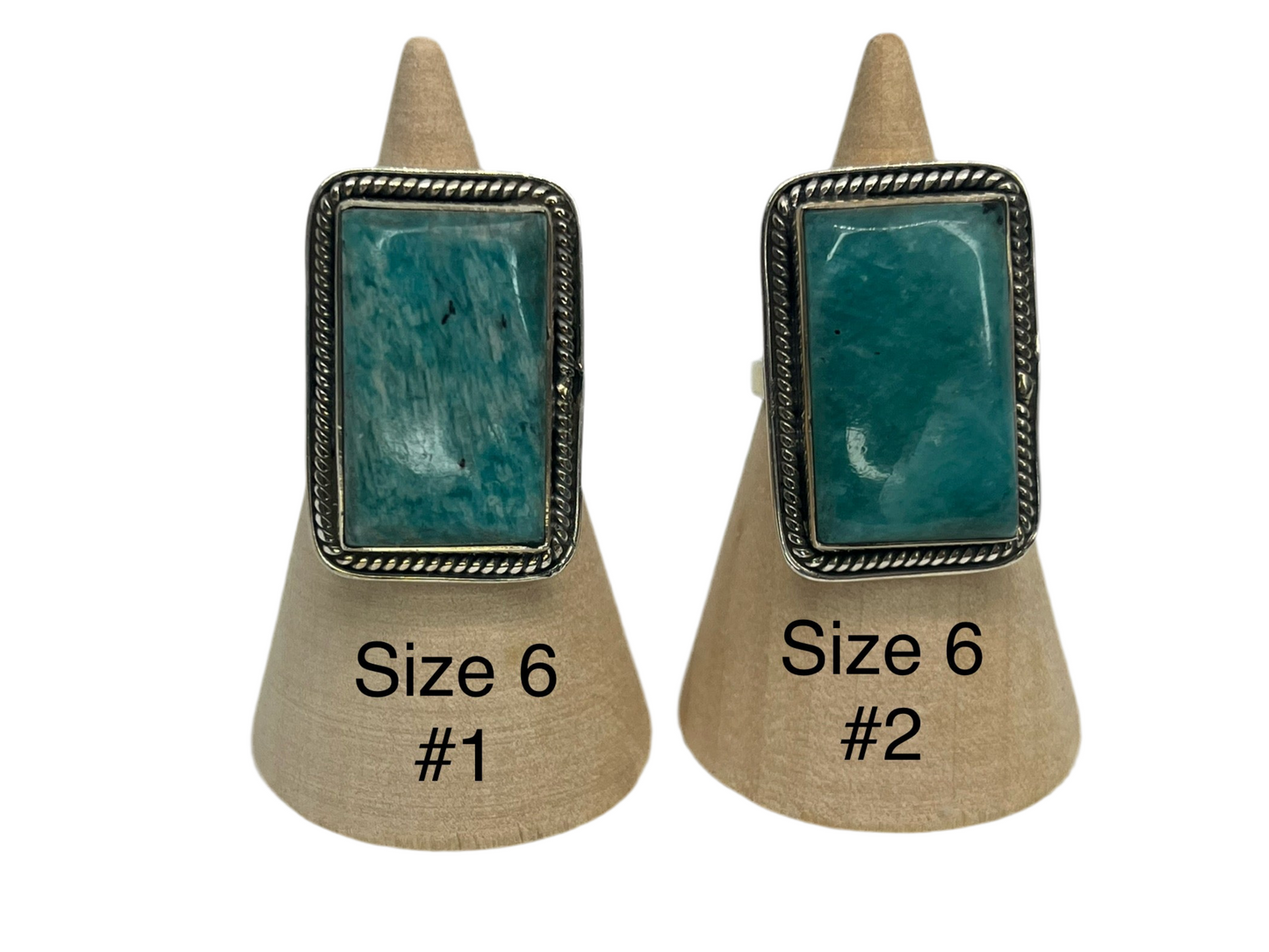 Sterling Silver Statement Rings - Various Natural Stones
