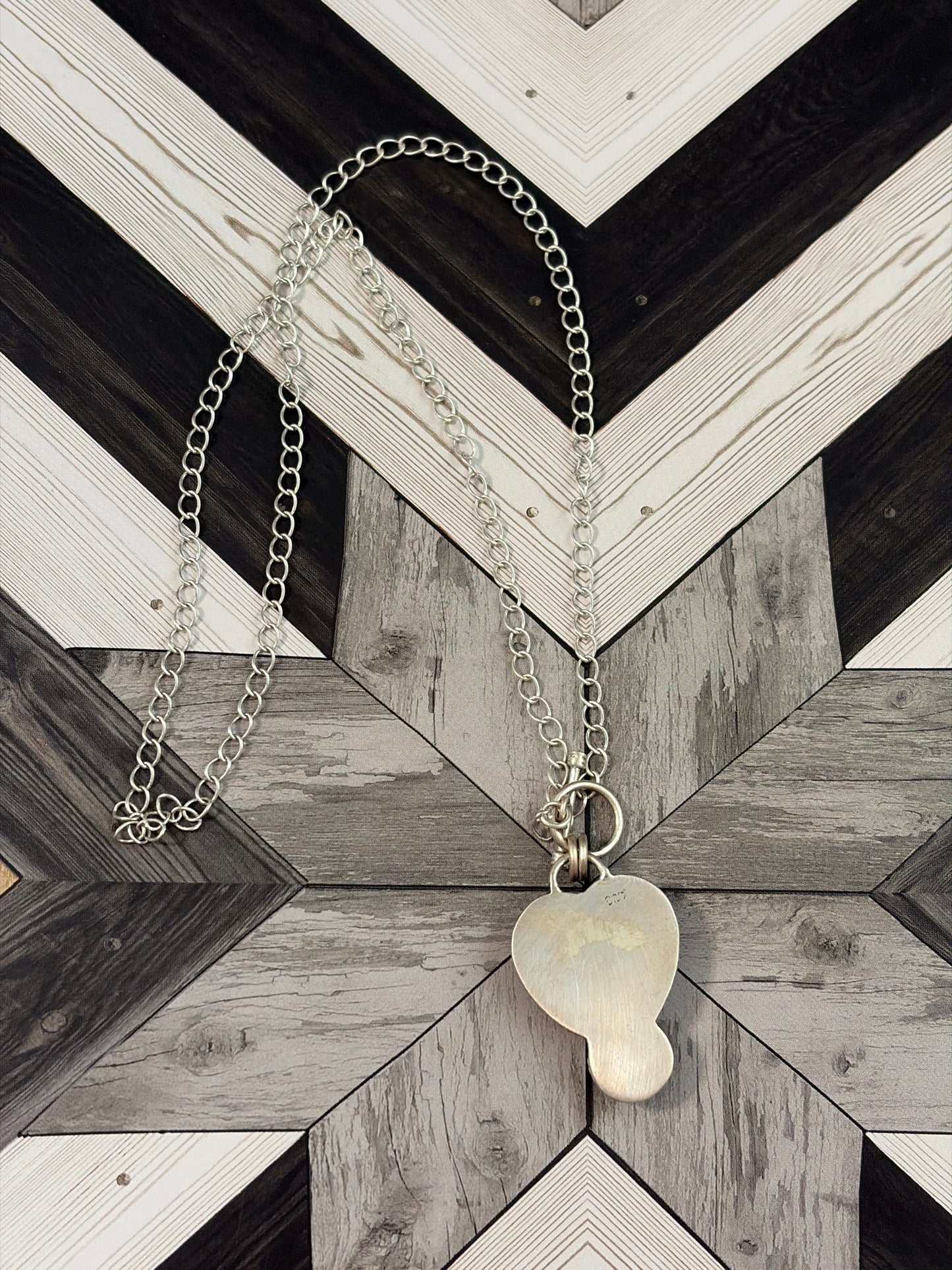 Blackjack Turquoise & White Buffalo Toggle Necklace