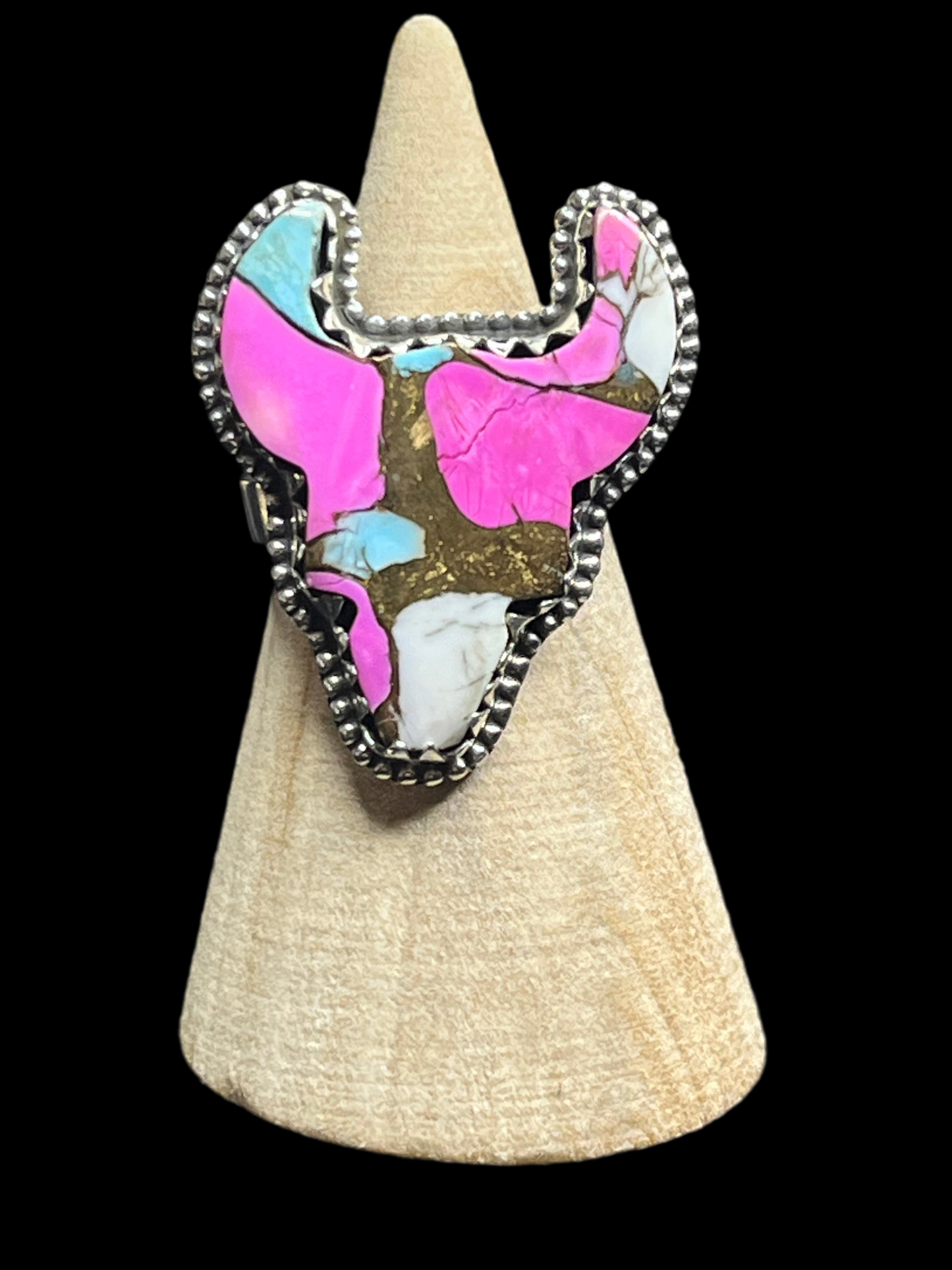 Dahlia Bull Head Rings - Adjustable