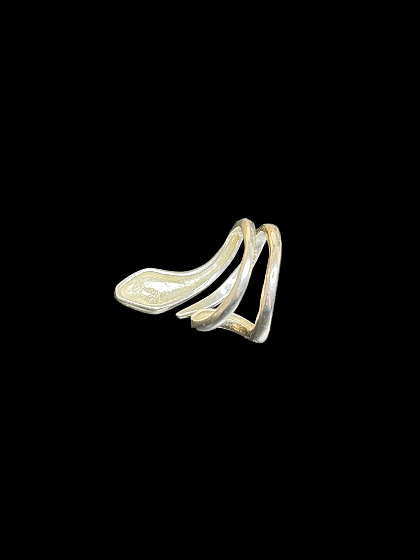 The Silver Snake Ring - Adjustable