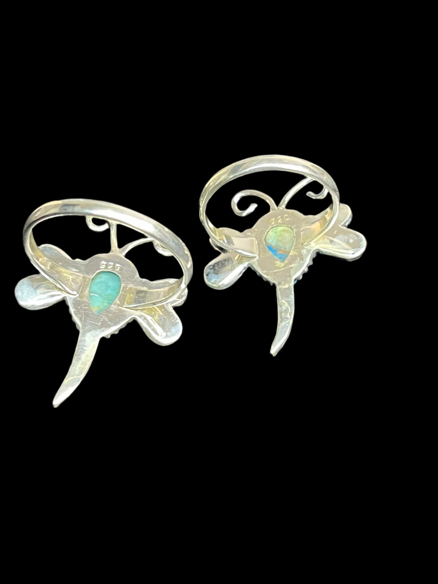 Dragonfly Sterling Silver Rings
