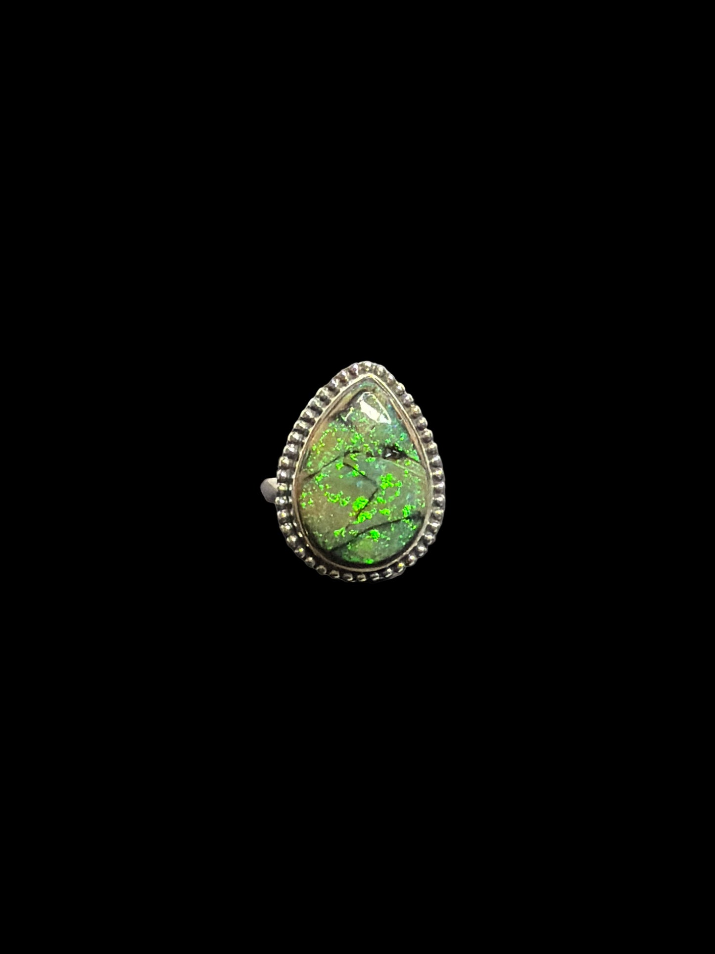 Monarch Opal Sterling Silver Rings