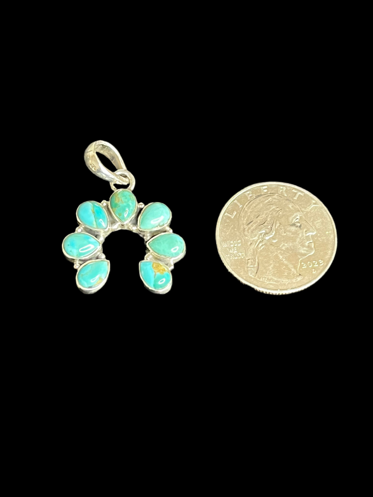 Mojave Turquoise Naja Pendant