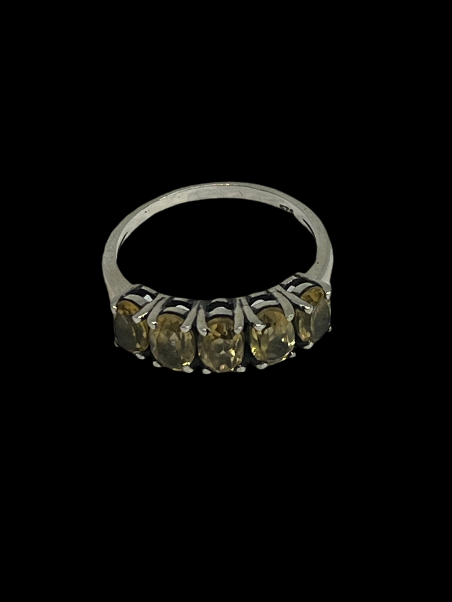 Citrine Sterling Silver Ring - Size 8