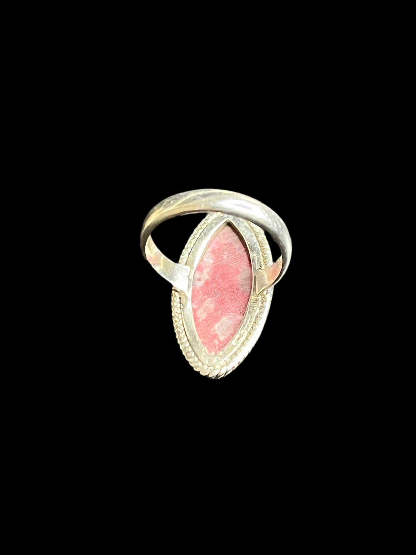 Thulite Sterling Silver Ring - size 7.25