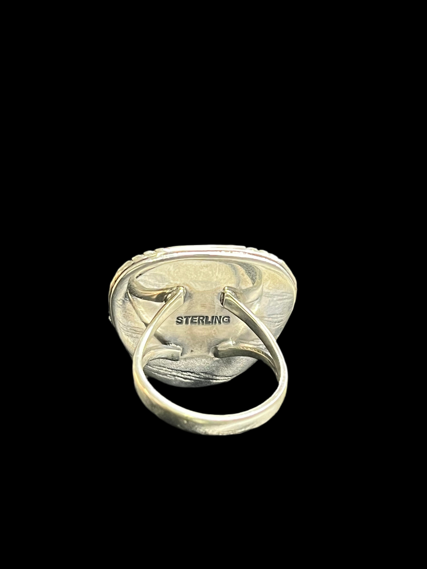 Orange Spiny Snake Ring - size 7