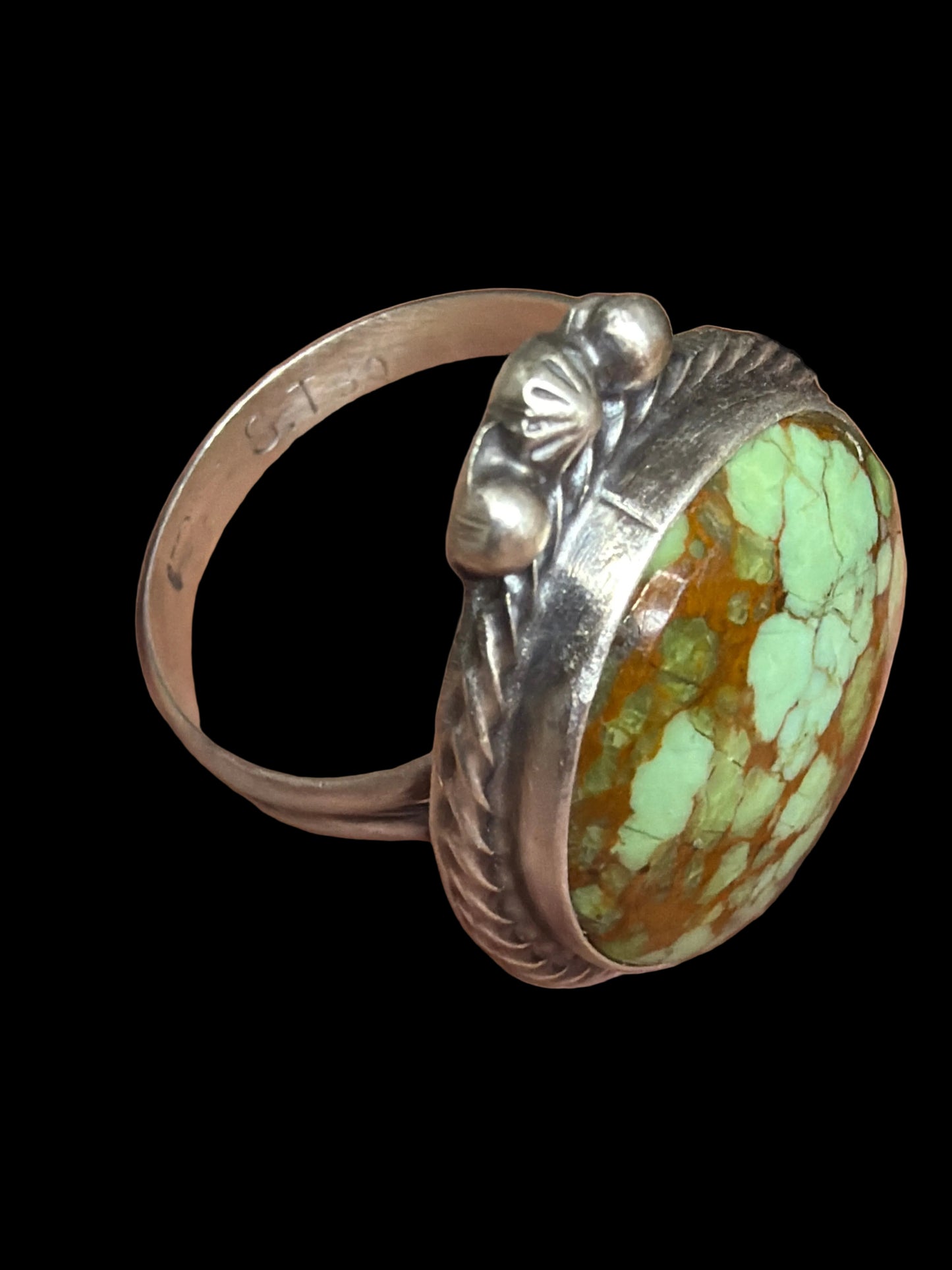 Navajo - Sheila Tso - Turquoise Ring - size 8