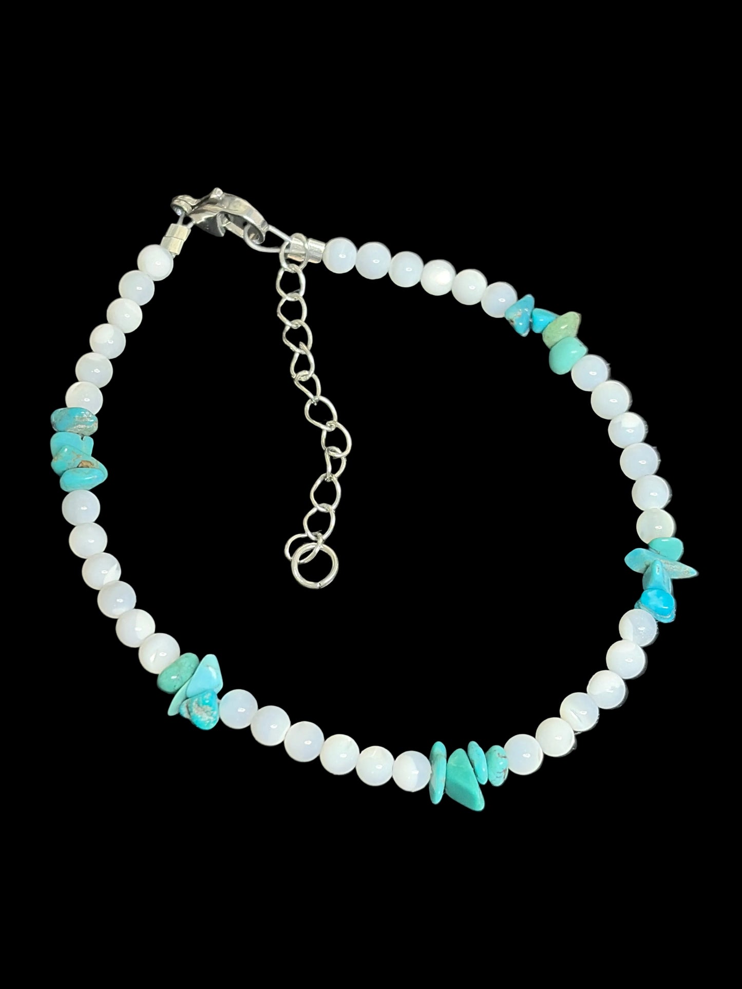 Turquoise & Mother of Pearl Anklet