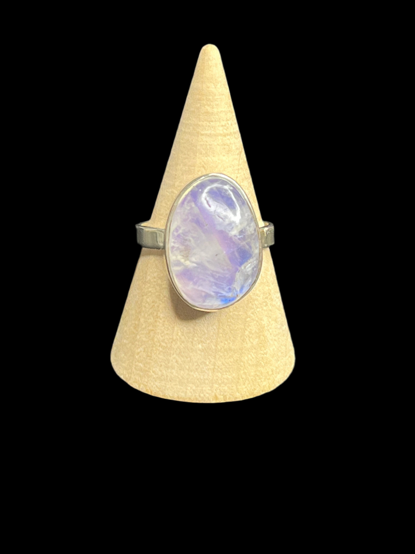 Purple Moonstone Sterling Silver Ring - Size 10 *see description*