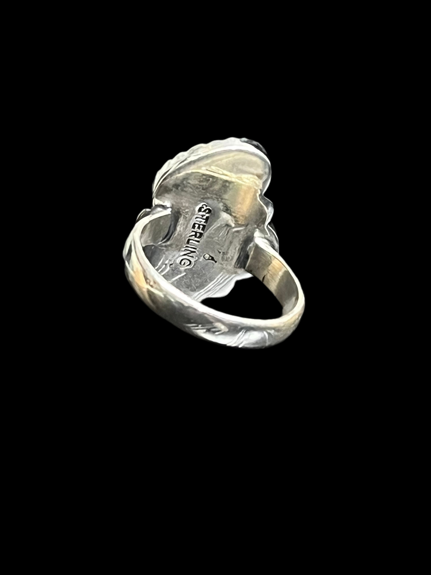 Handcrafted Triple Kingman Turquoise Ring - size 5.5