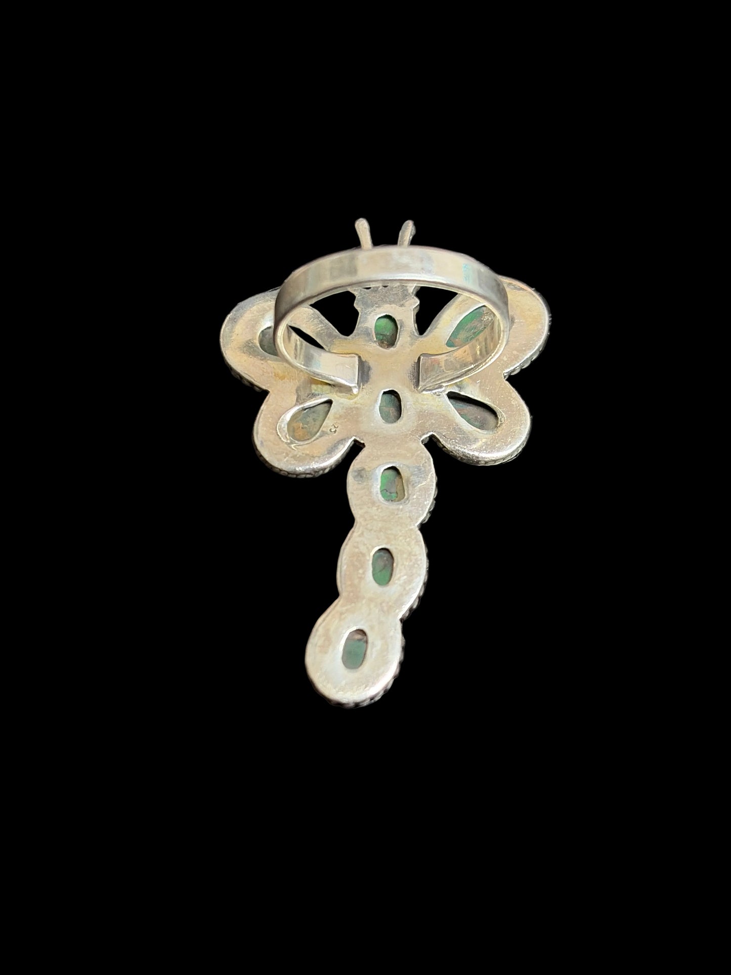 Irish Dahlia Dragonfly Ring - size 10