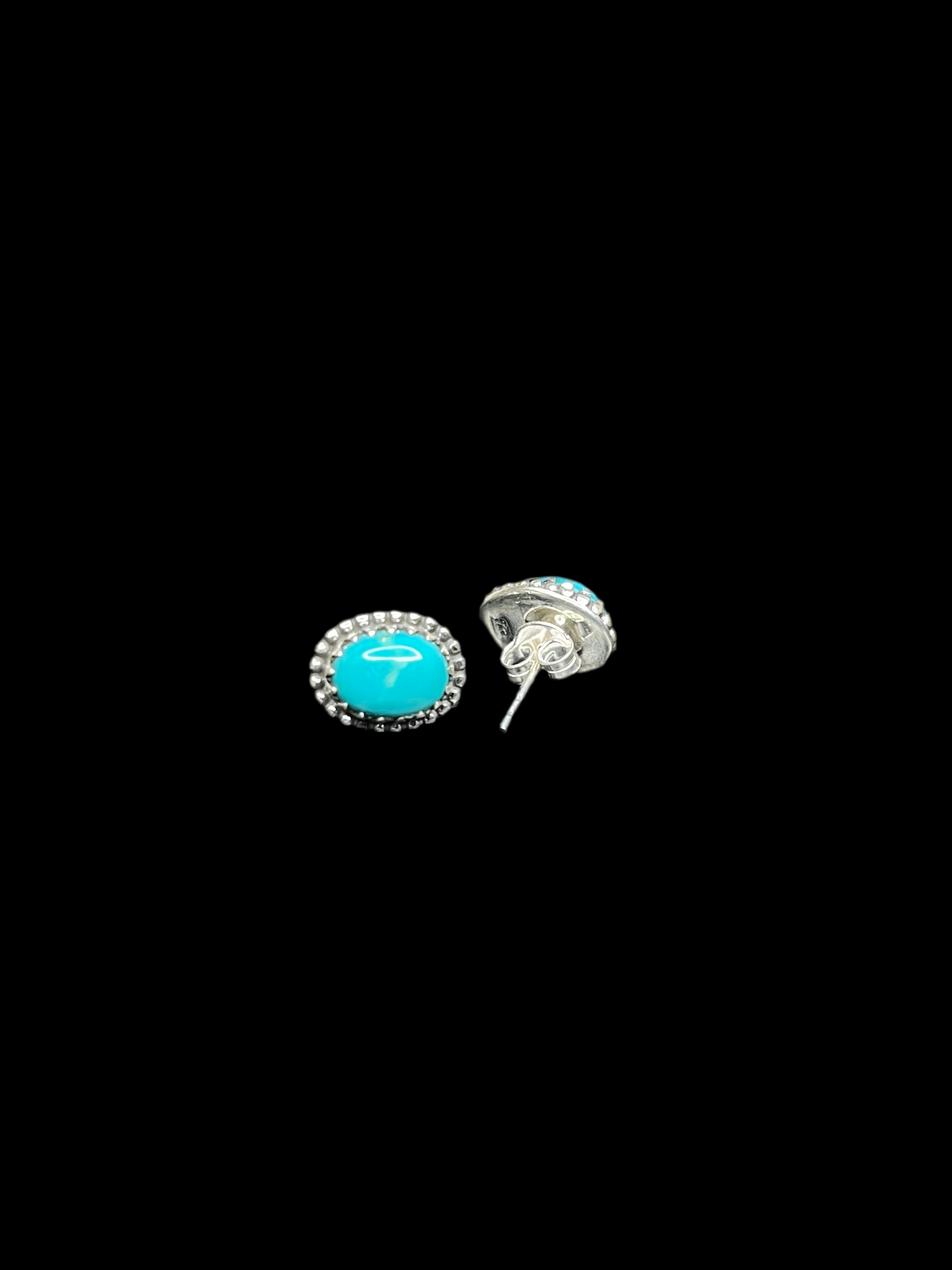 Turquoise Earrings - Sterling Silver