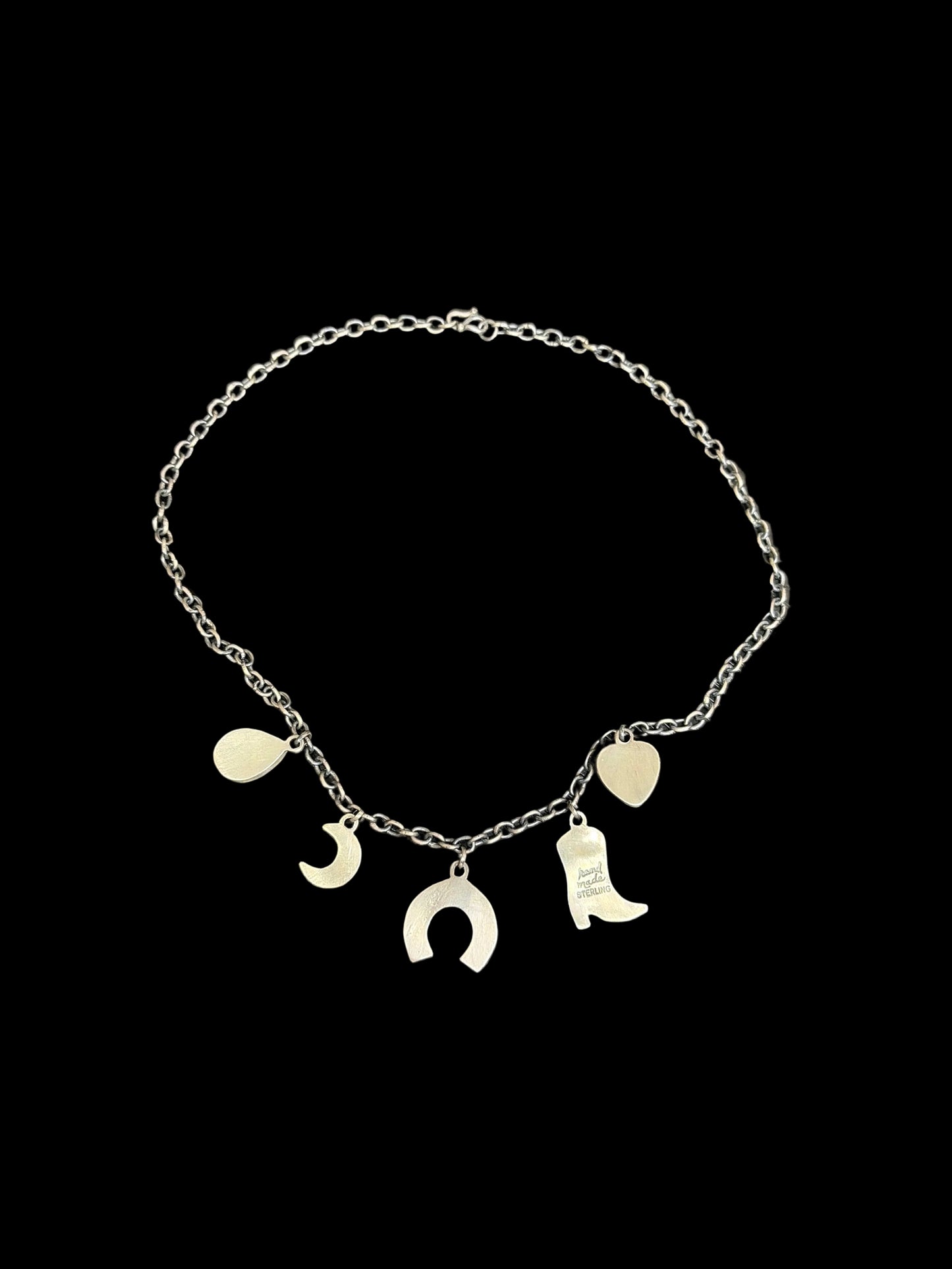 Handcrafted Cowgirl Charm Choker Necklace
