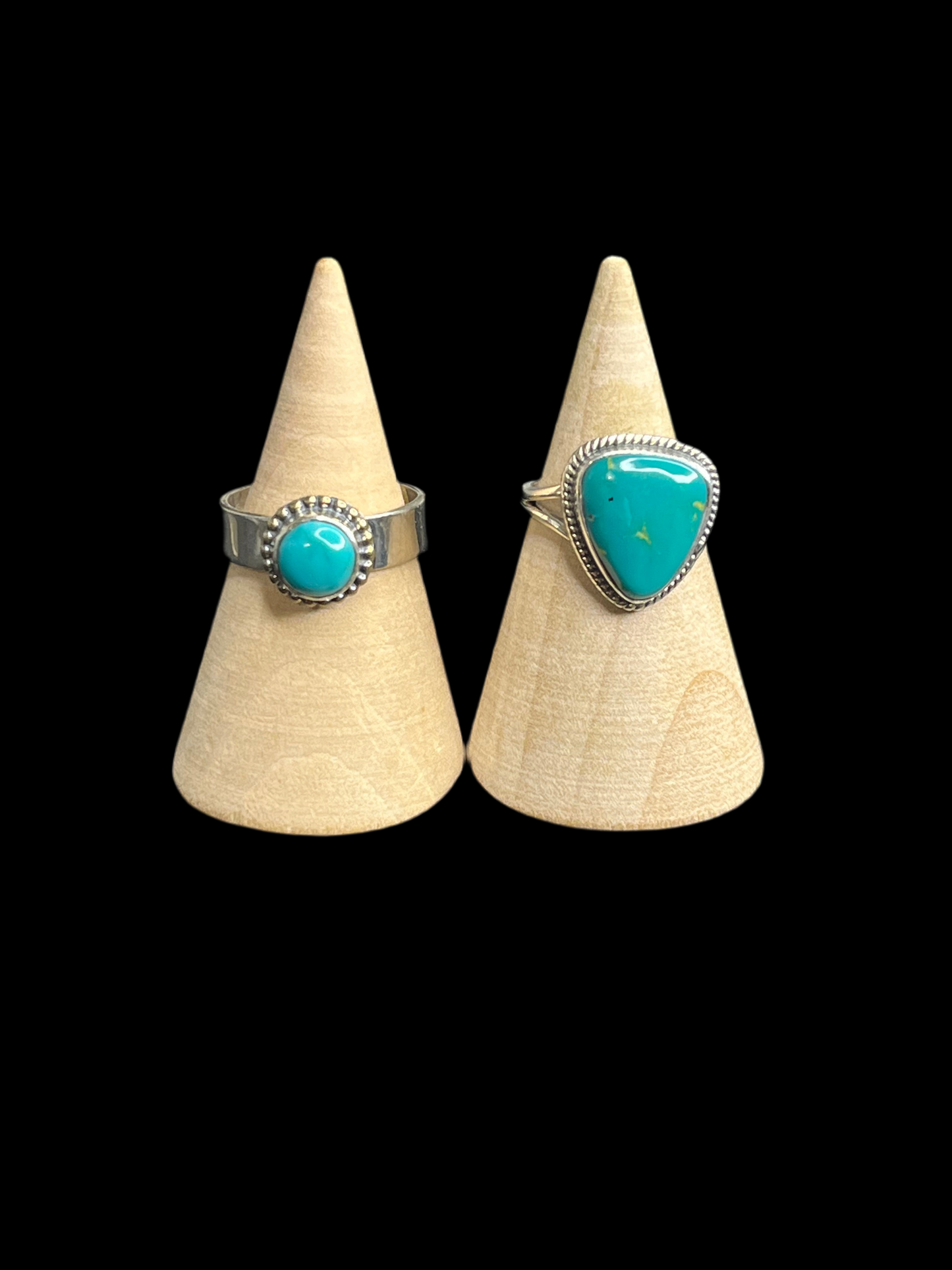 Kingman Turquoise Sterling Silver Rings