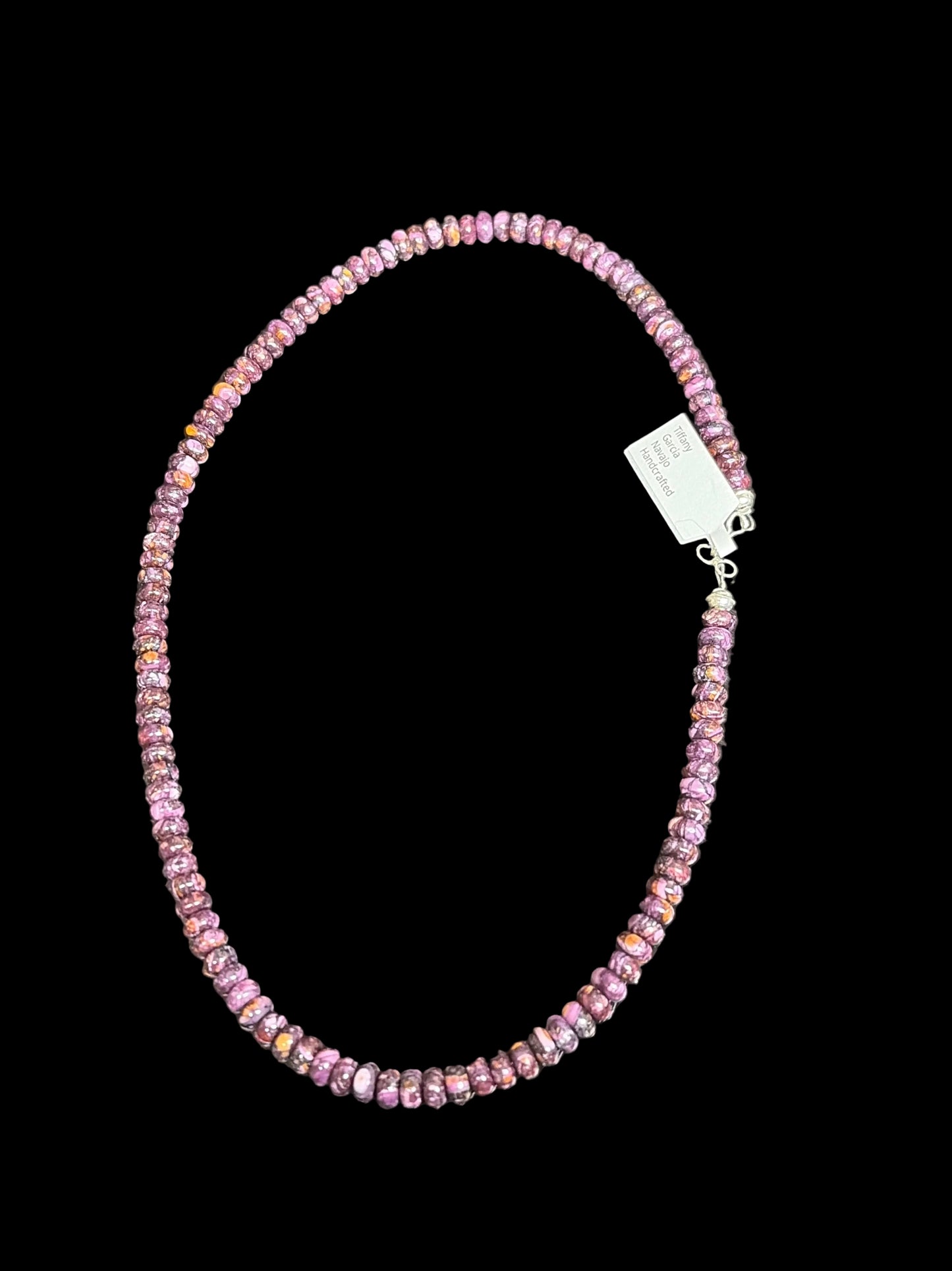 Navajo - Tiffany Garcia - Purple Spiny Necklace