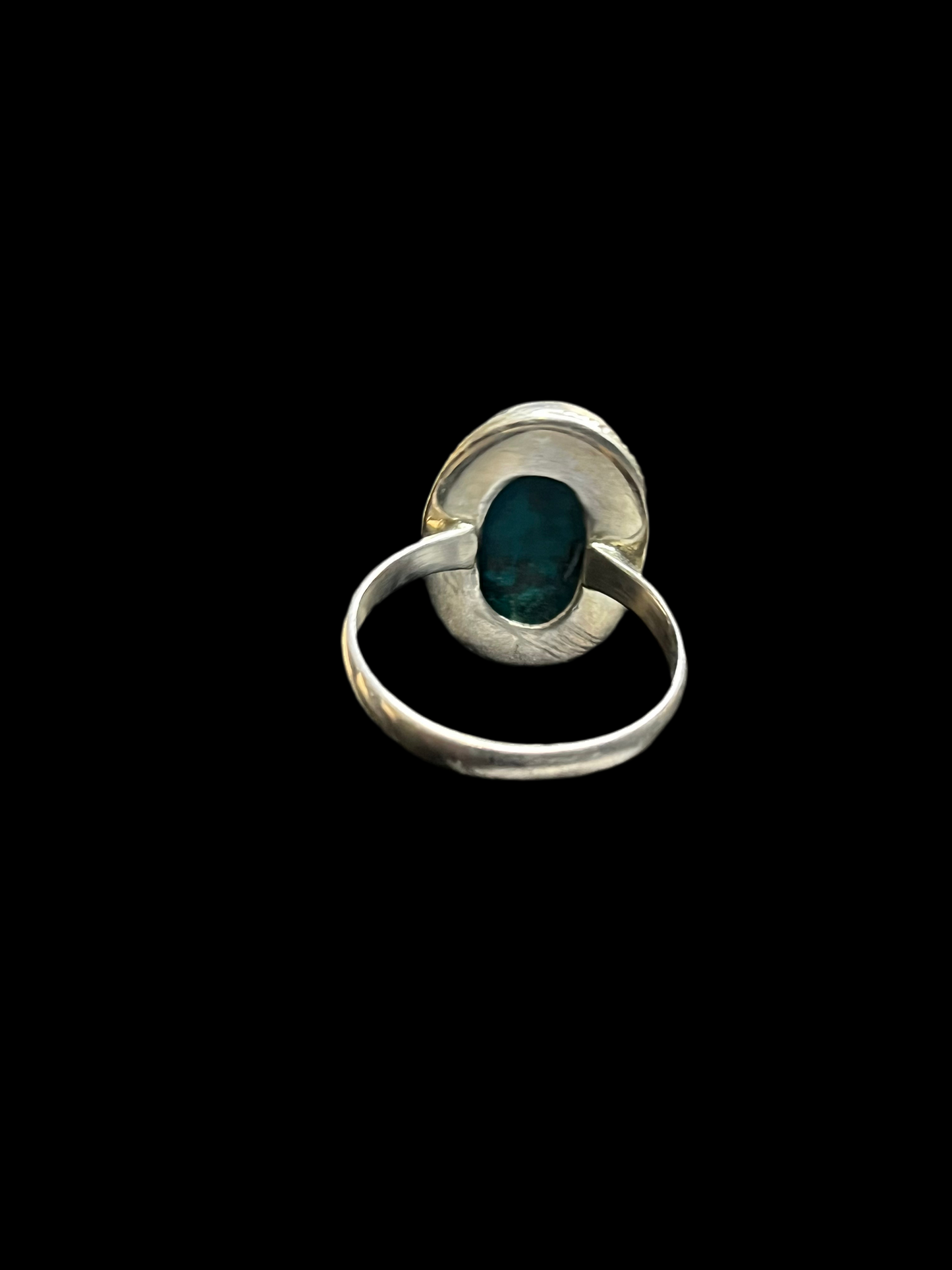 Chrysocolla Sterling Silver Ring - size 12