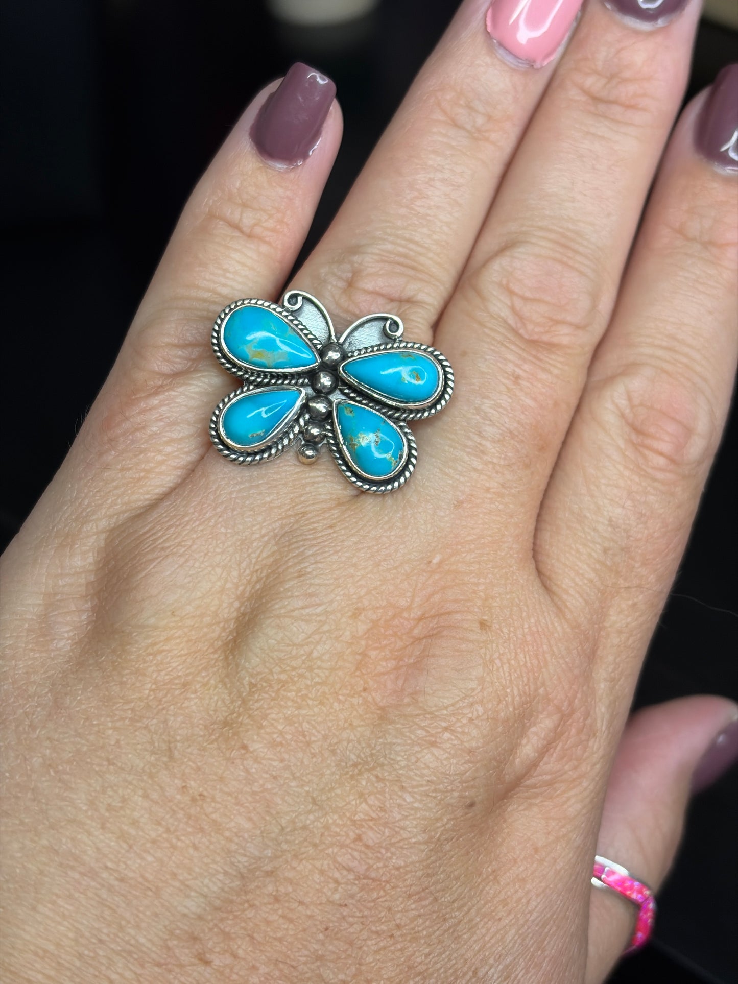 Handcrafted Butterfly Rings.