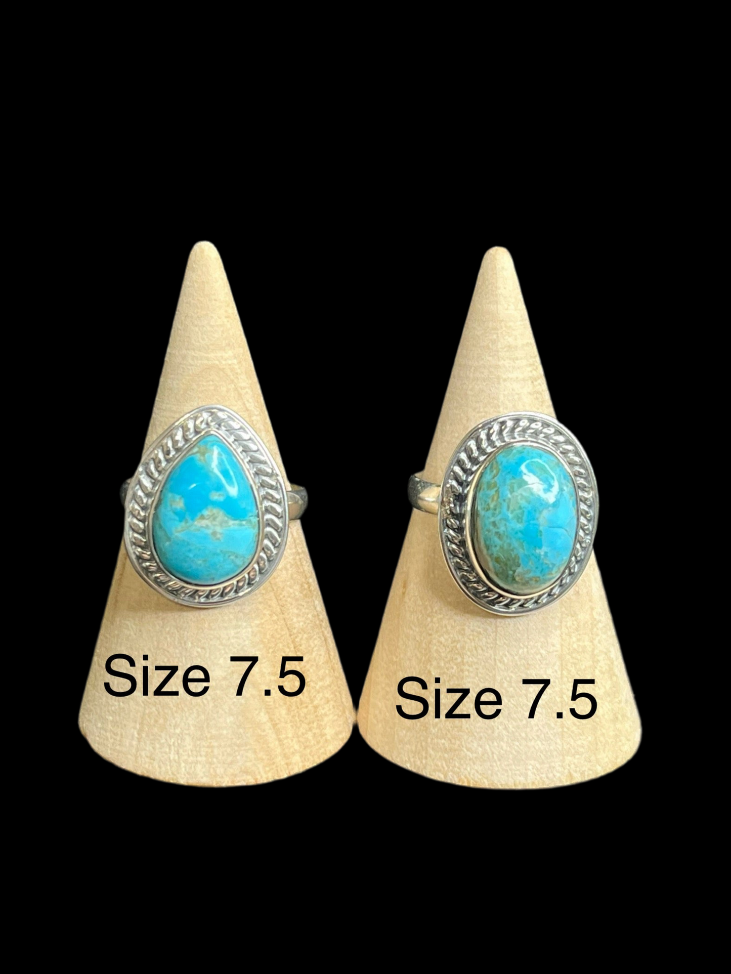 Mojave Turquoise Sterling Silver Rings