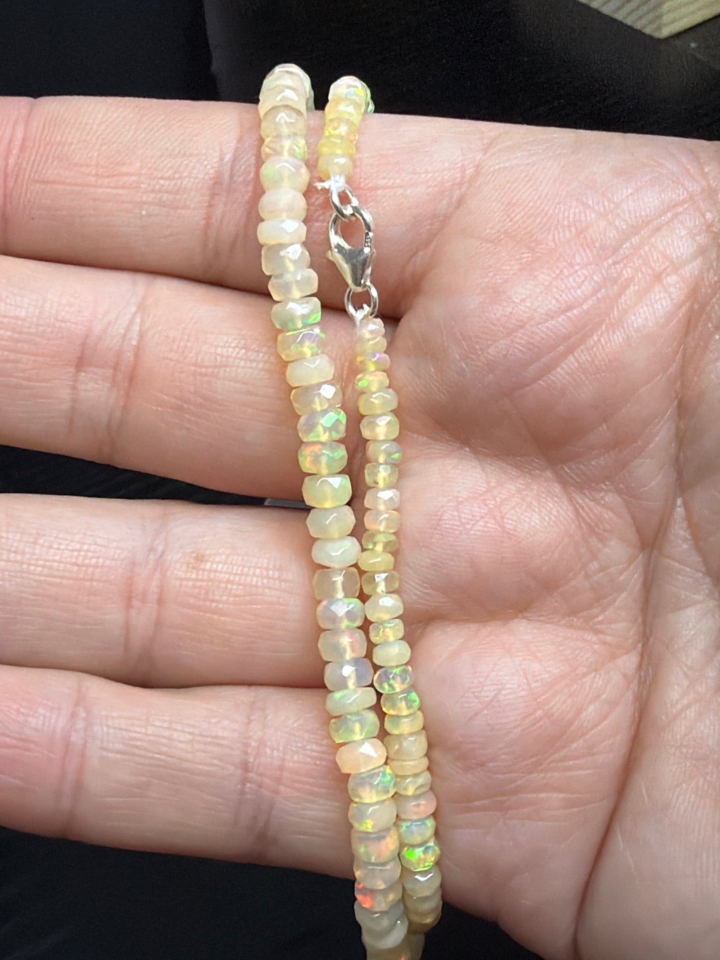 Ethiopian Fire Opal Necklace - 18”