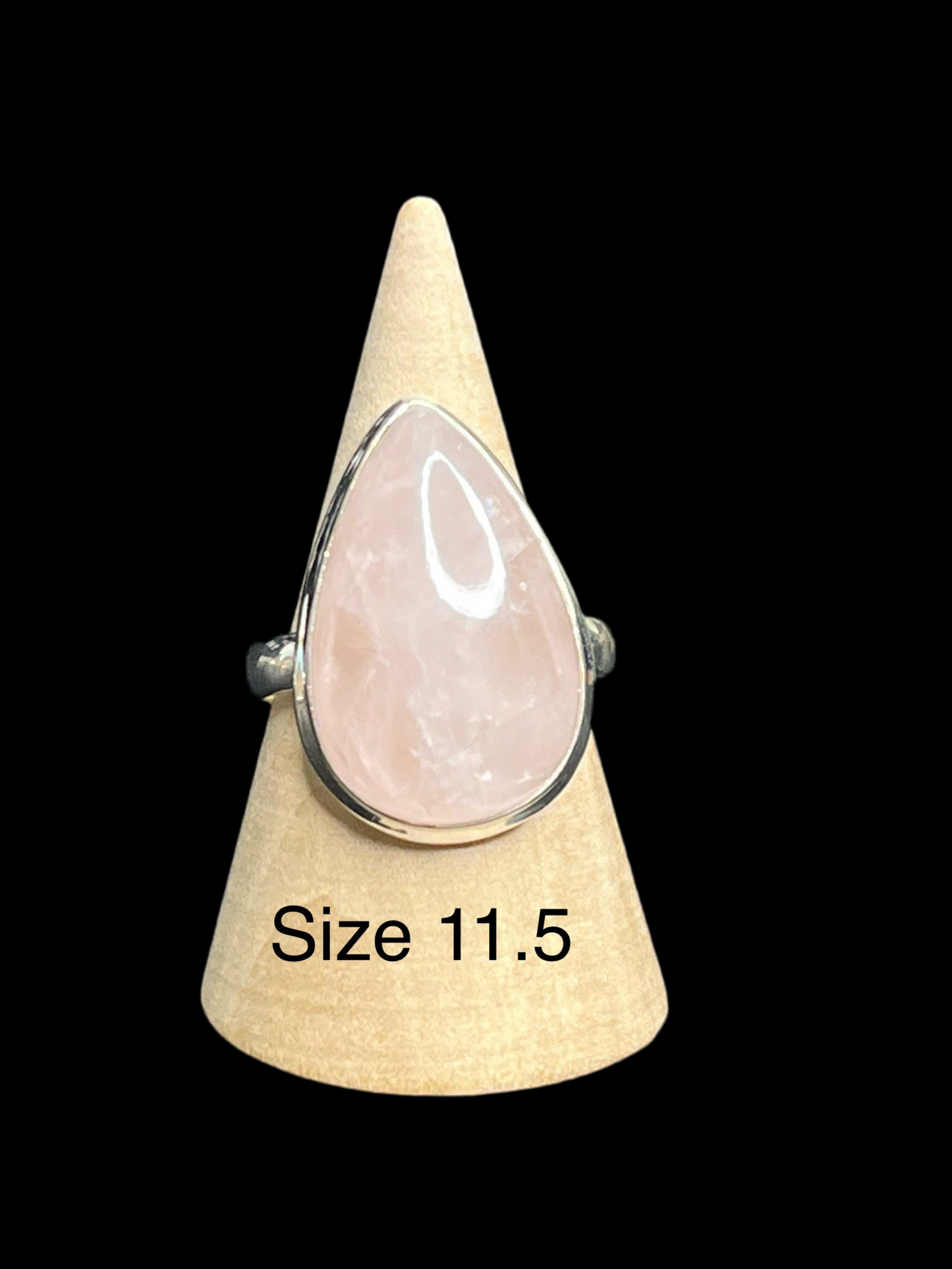 Rose Quartz Sterling Silver Rings