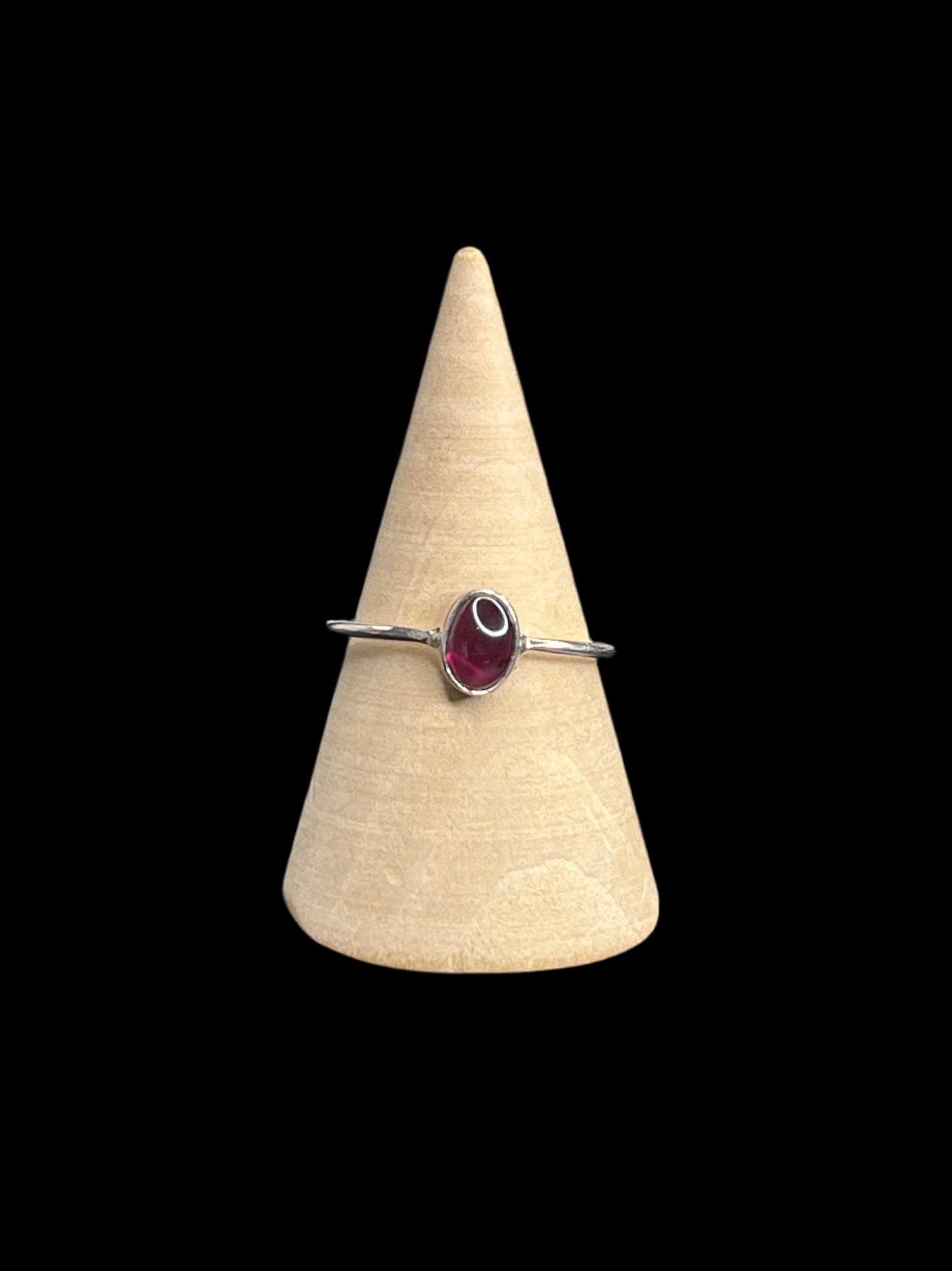 Garnet Sterling Silver Rings