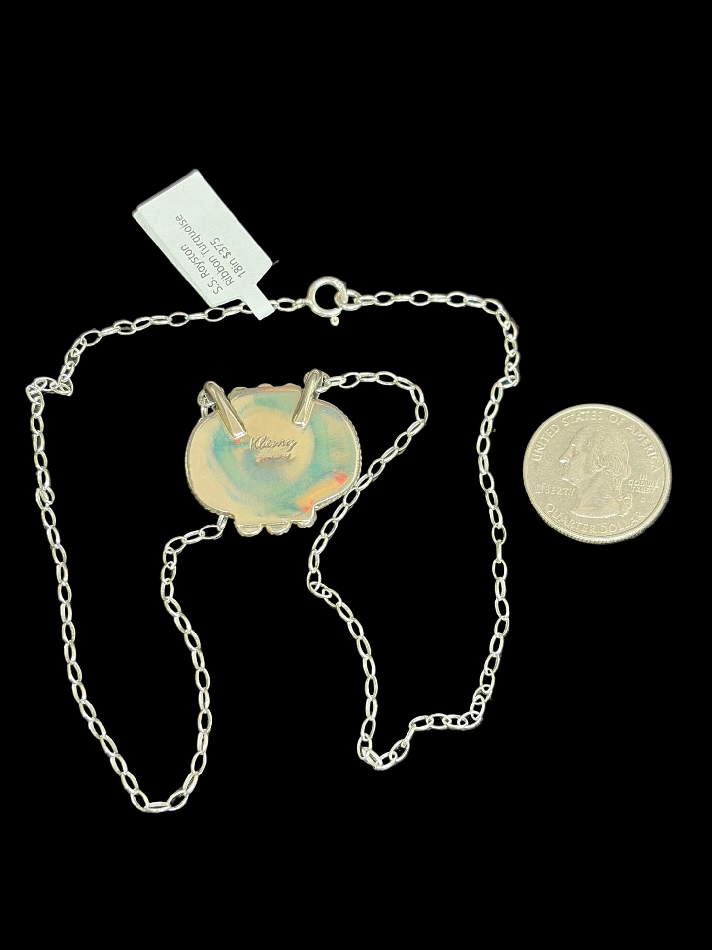 Navajo - Keith Henry - Royston Ribbon Turquoise Necklace