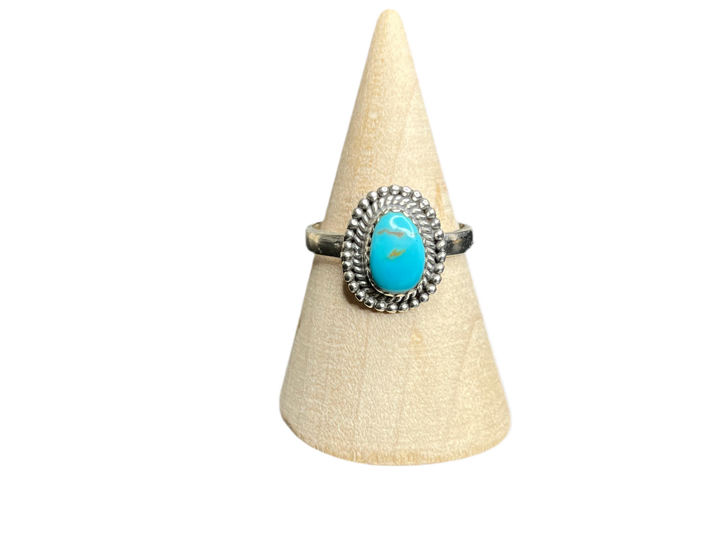 Dainty American Turquoise Sterling Silver Rings