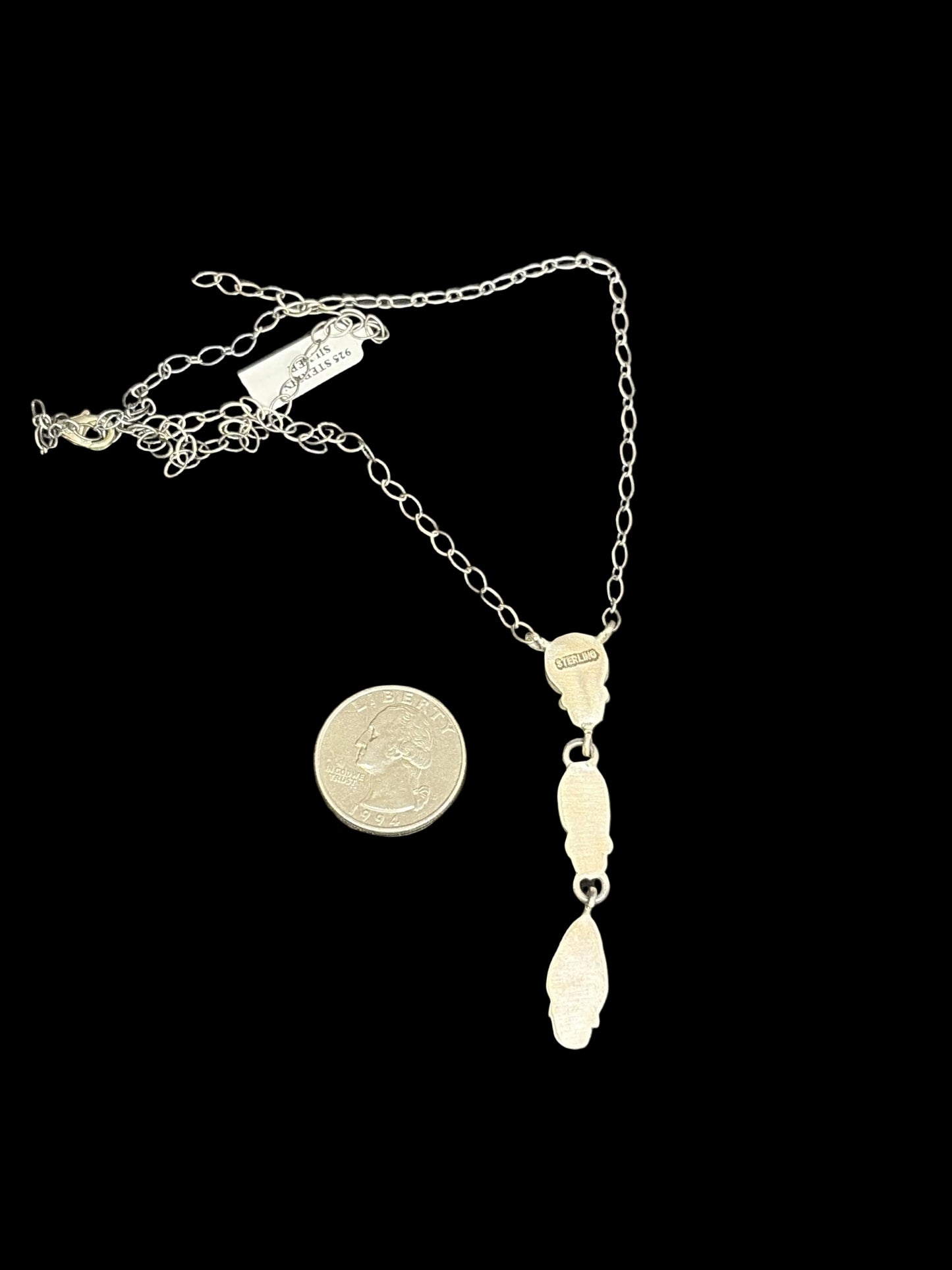 Number 8 Turquoise Mini Lariat Necklace