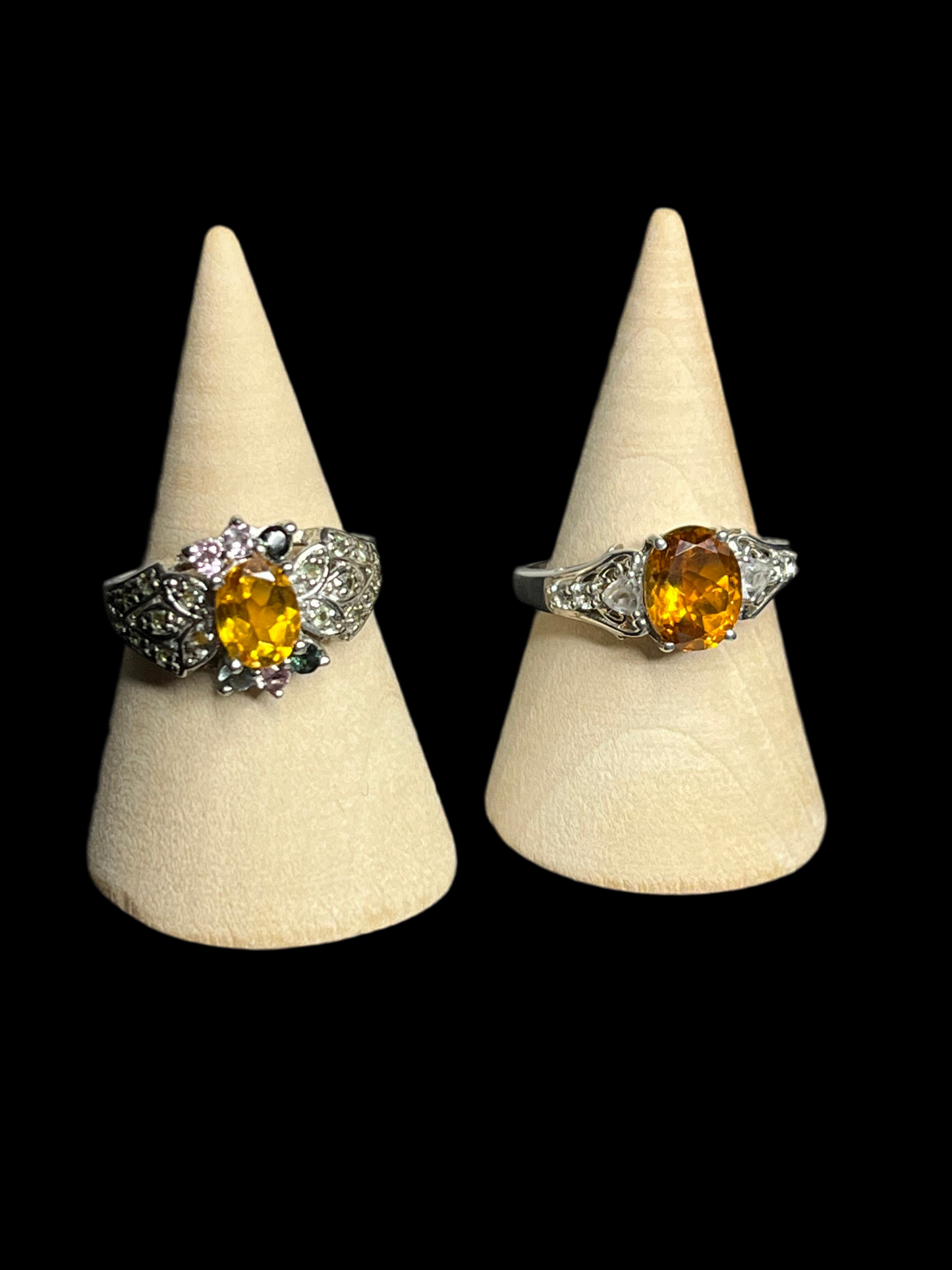 Citrine Sterling Silver Rings