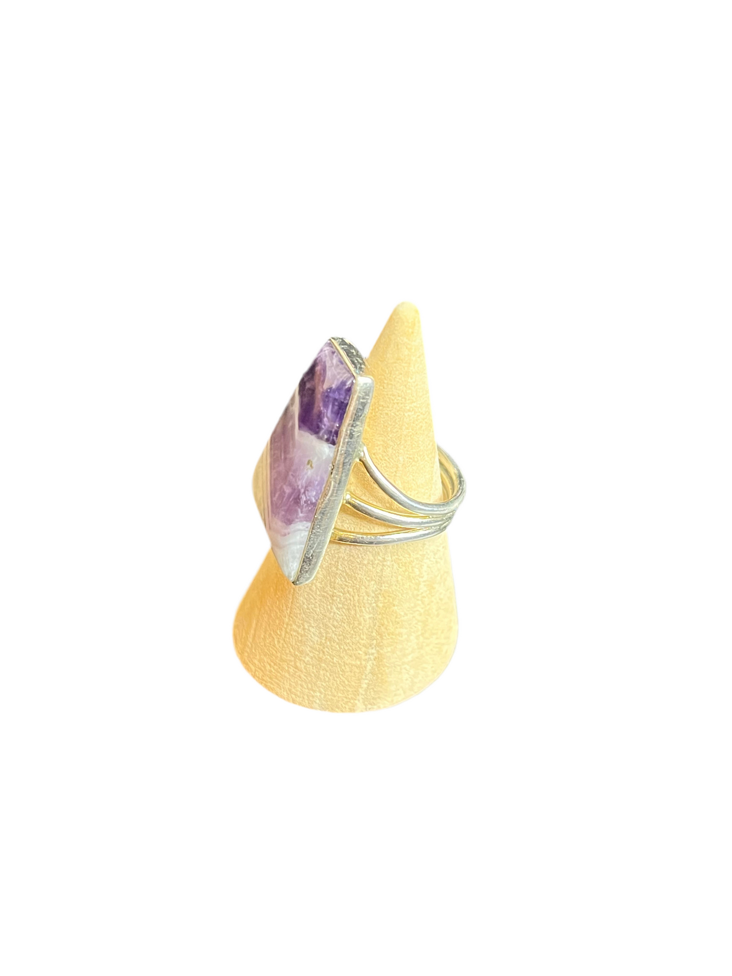 Chevron Amethyst Ring Size 7