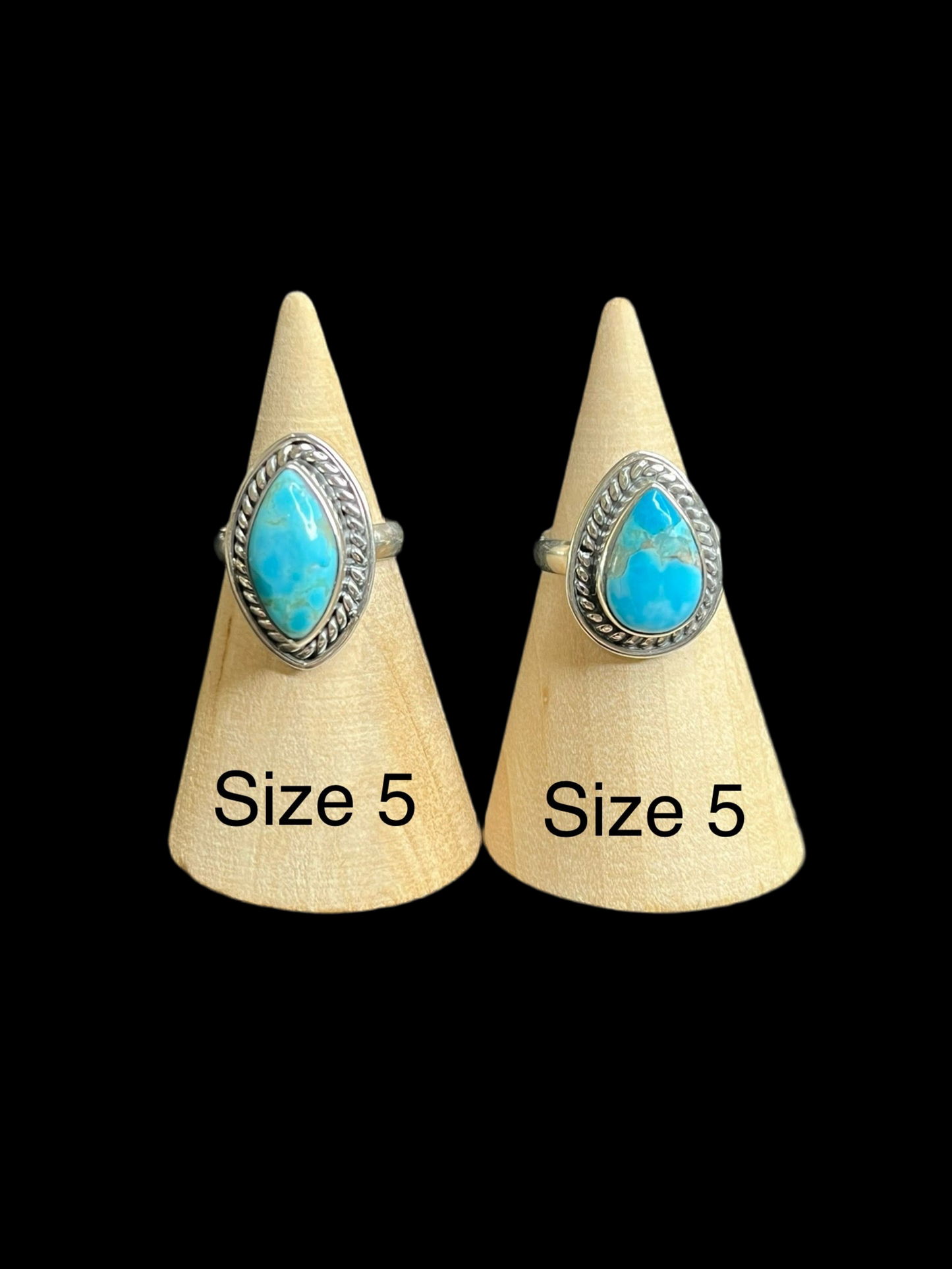 Mojave Turquoise Sterling Silver Rings
