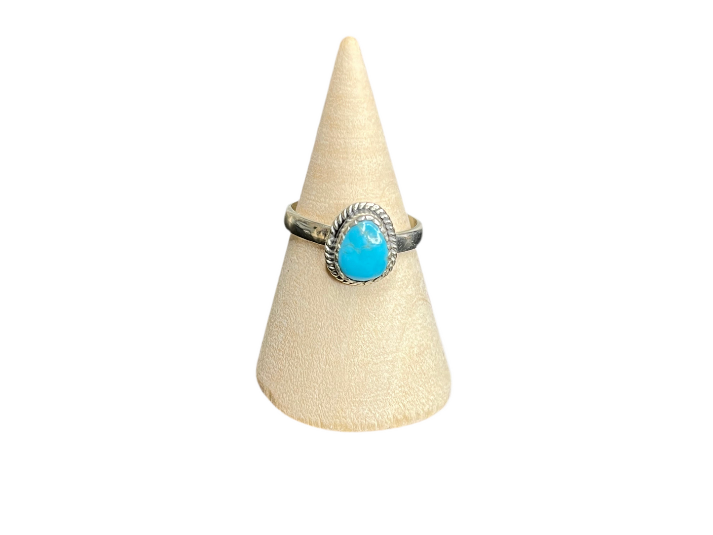 Dainty American Turquoise Sterling Silver Rings
