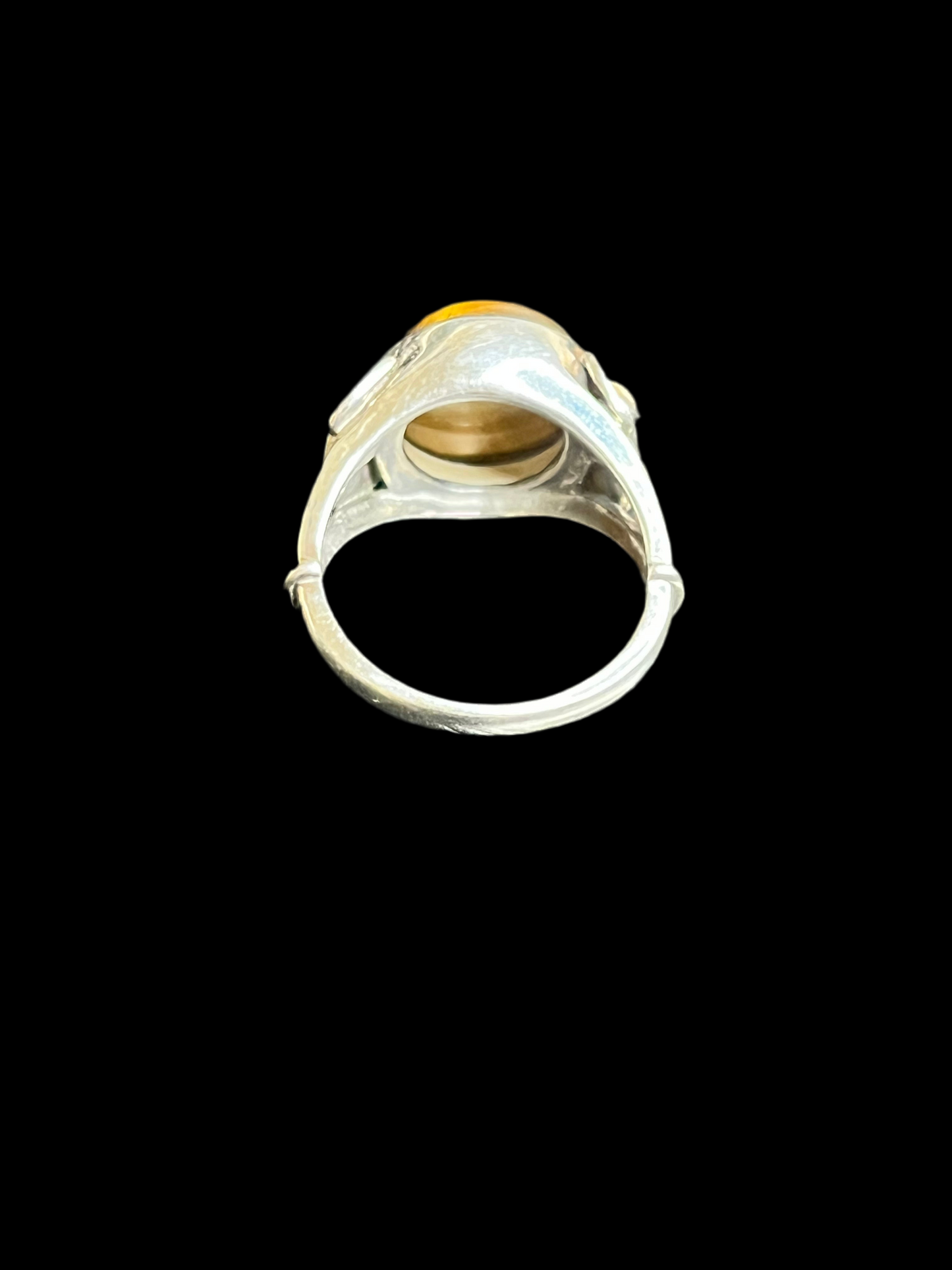 Tigers Eye Sterling Silver Ring - size 9