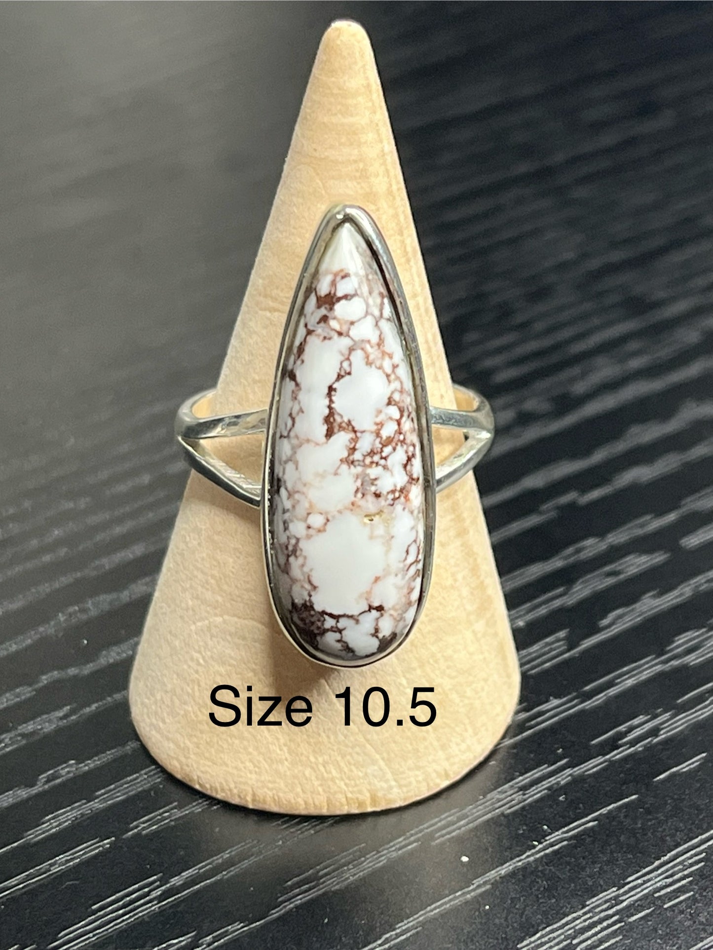 Wild Horse Jasper Teardrop Sterling Silver Rings