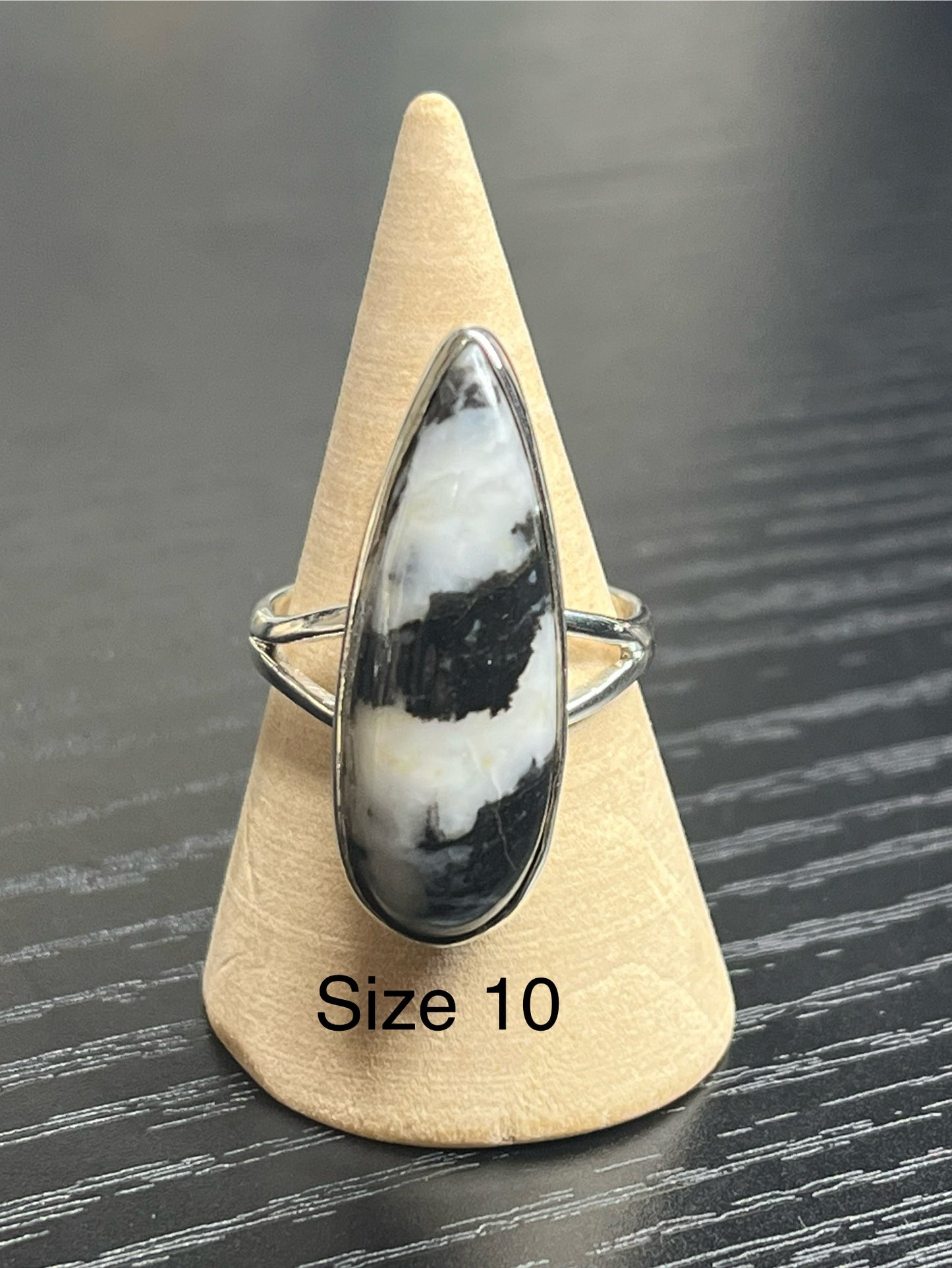 White Buffalo Sterling Silver Rings