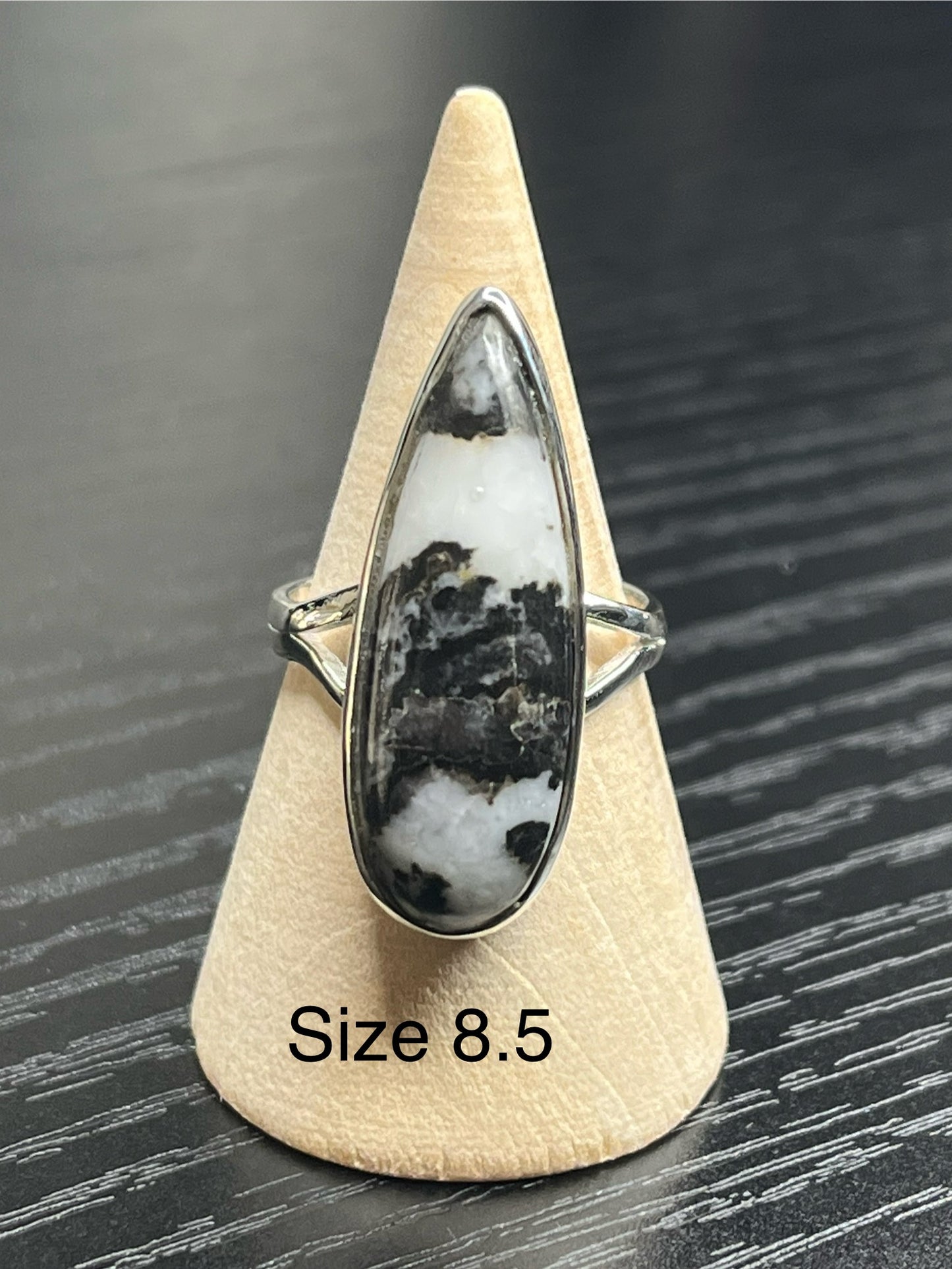 White Buffalo Sterling Silver Rings