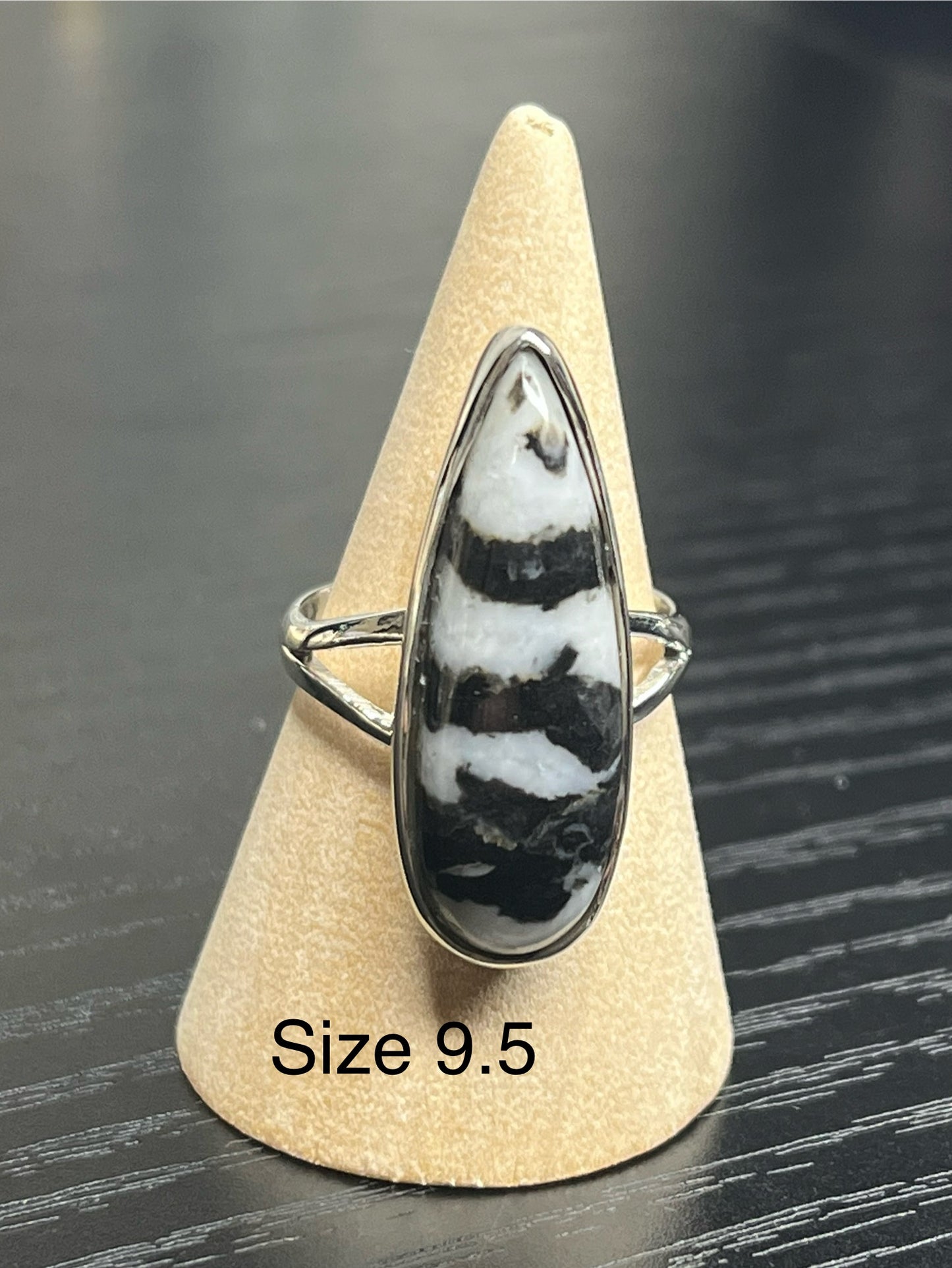 White Buffalo Sterling Silver Rings