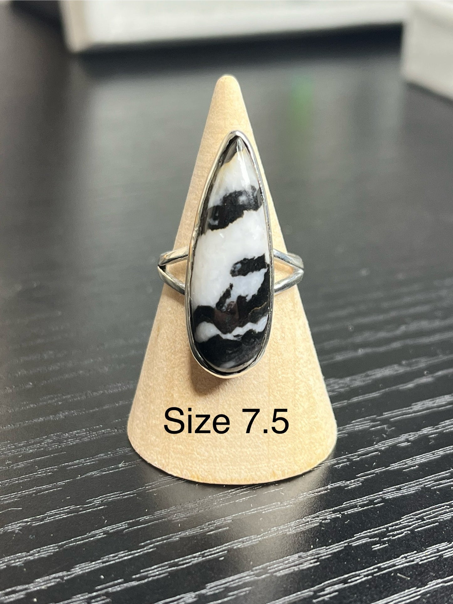White Buffalo Sterling Silver Rings