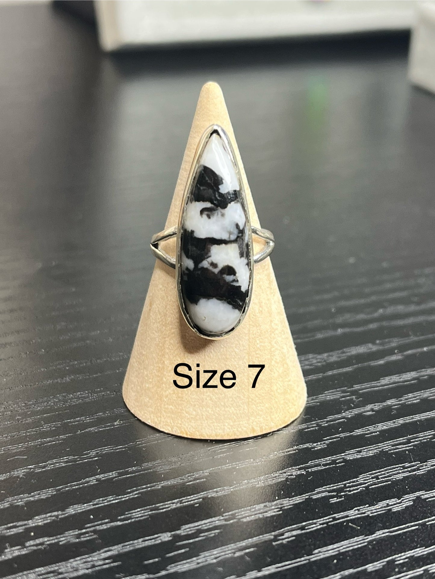White Buffalo Sterling Silver Rings