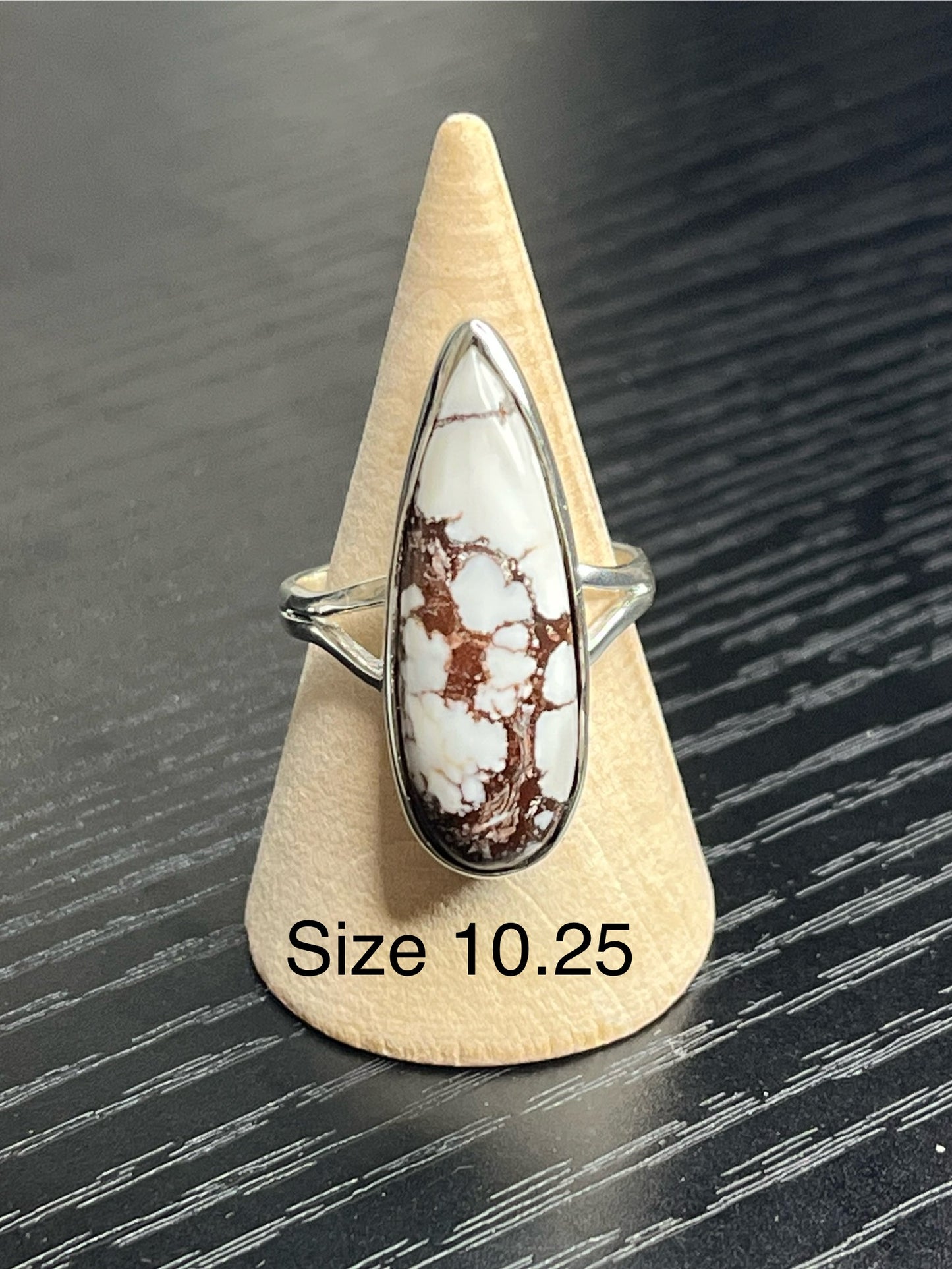 Wild Horse Jasper Teardrop Sterling Silver Rings