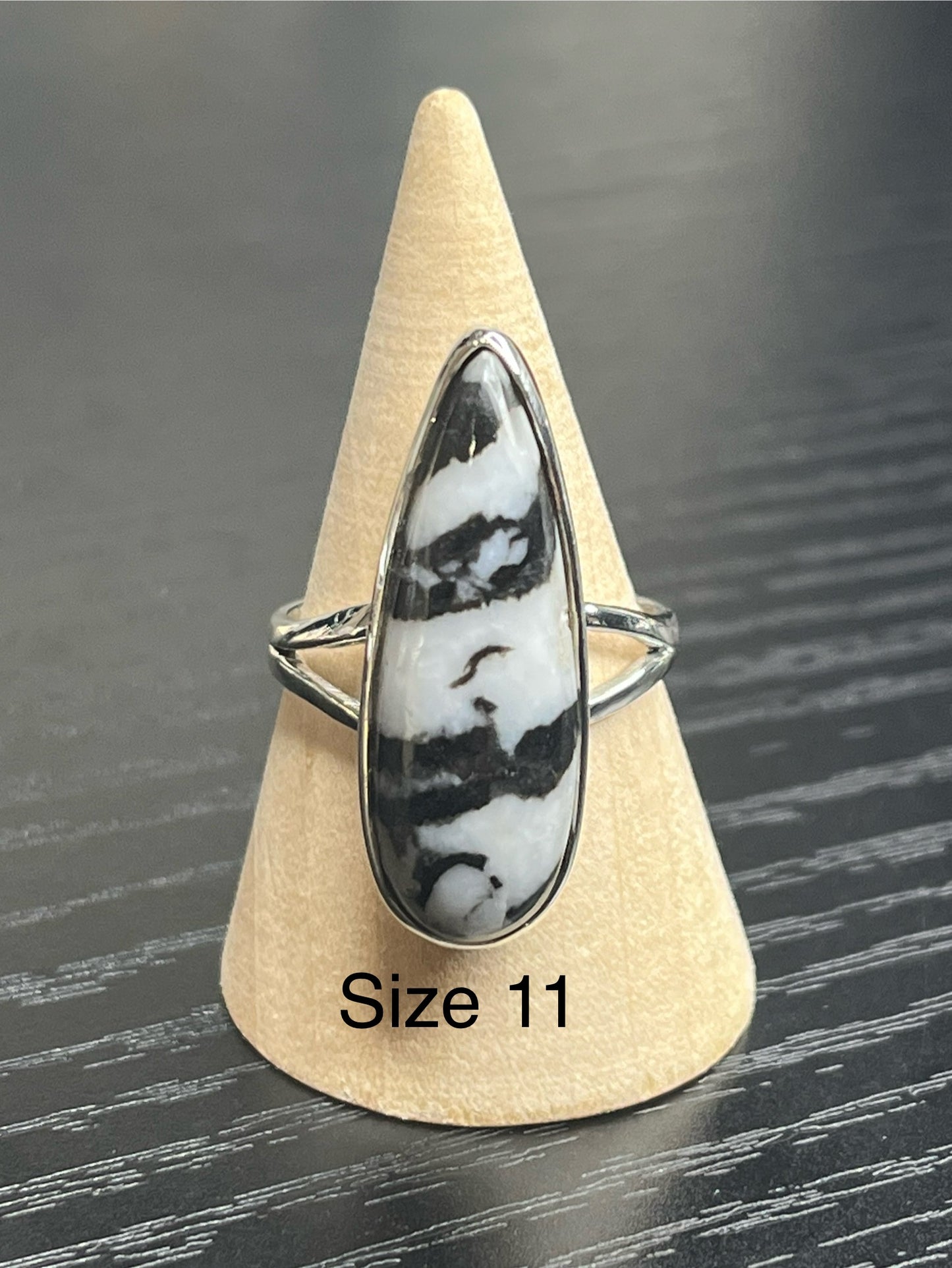 White Buffalo Sterling Silver Rings