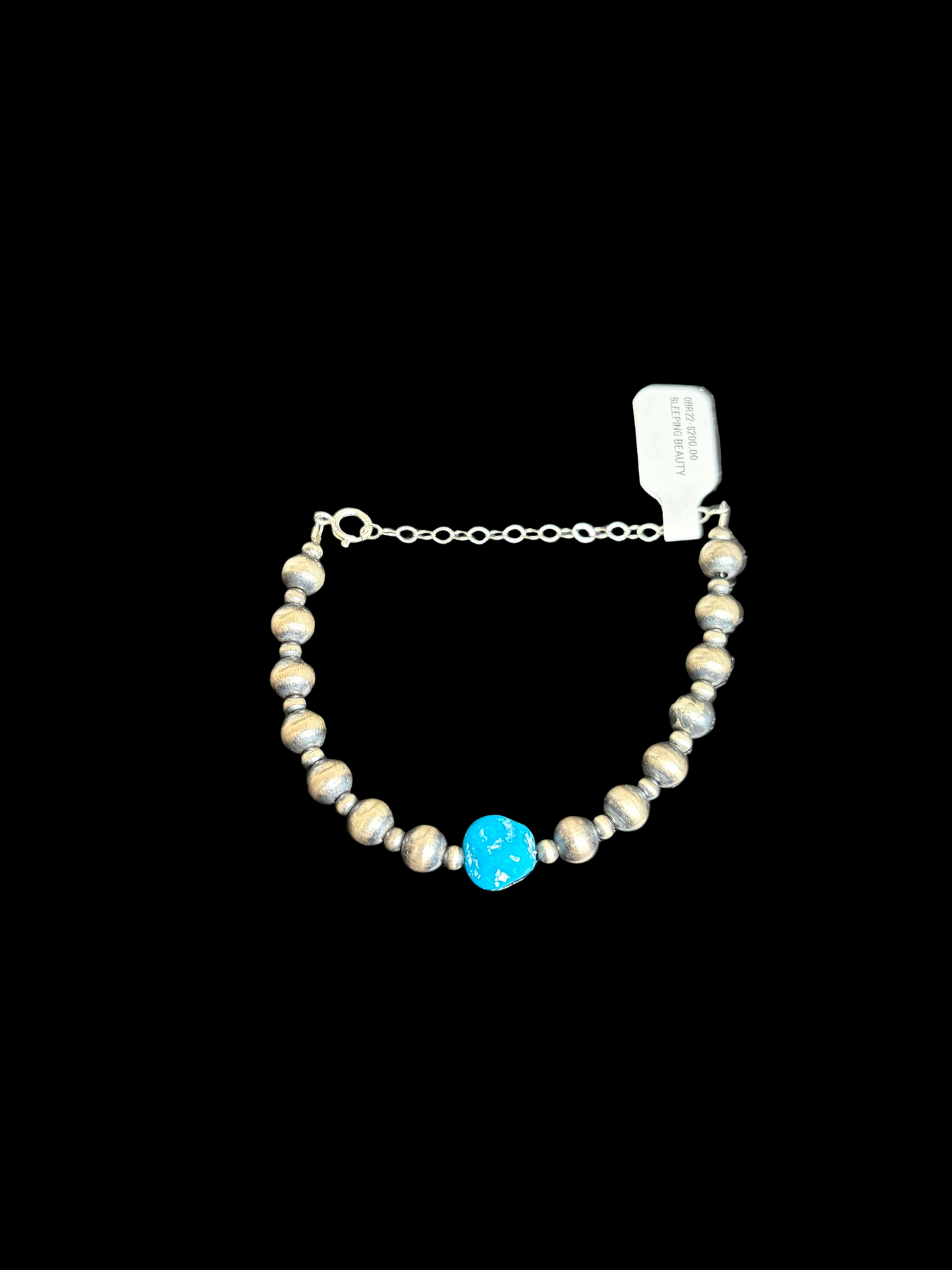 5mm Pearls & Sleeping Beauty Bracelet