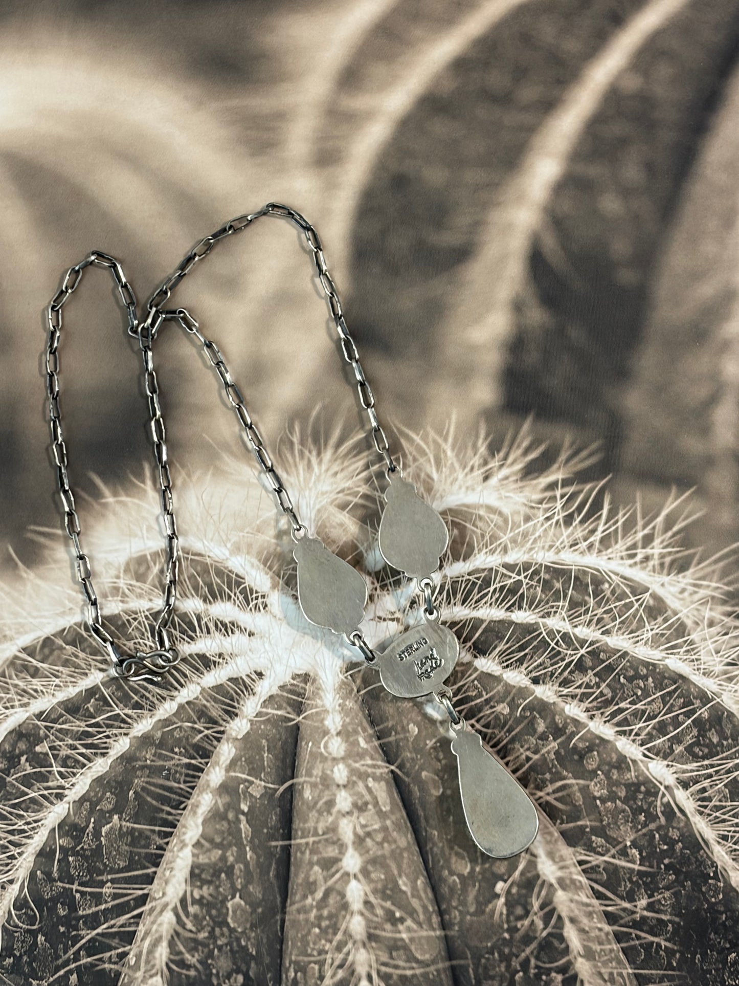 Handcrafted Mine 8 Drop Necklace