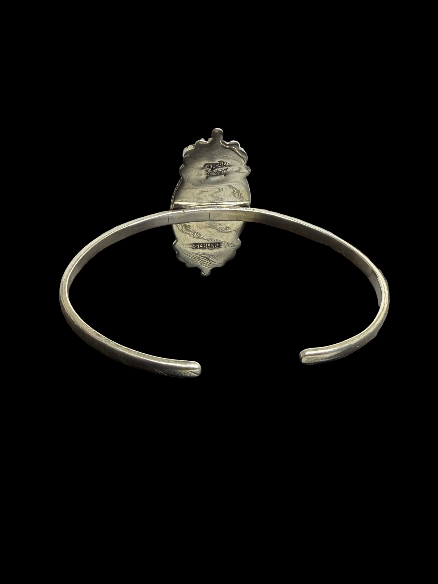 Handcrafted Pink Conch & Kingman Turquoise Cuff Bracelet