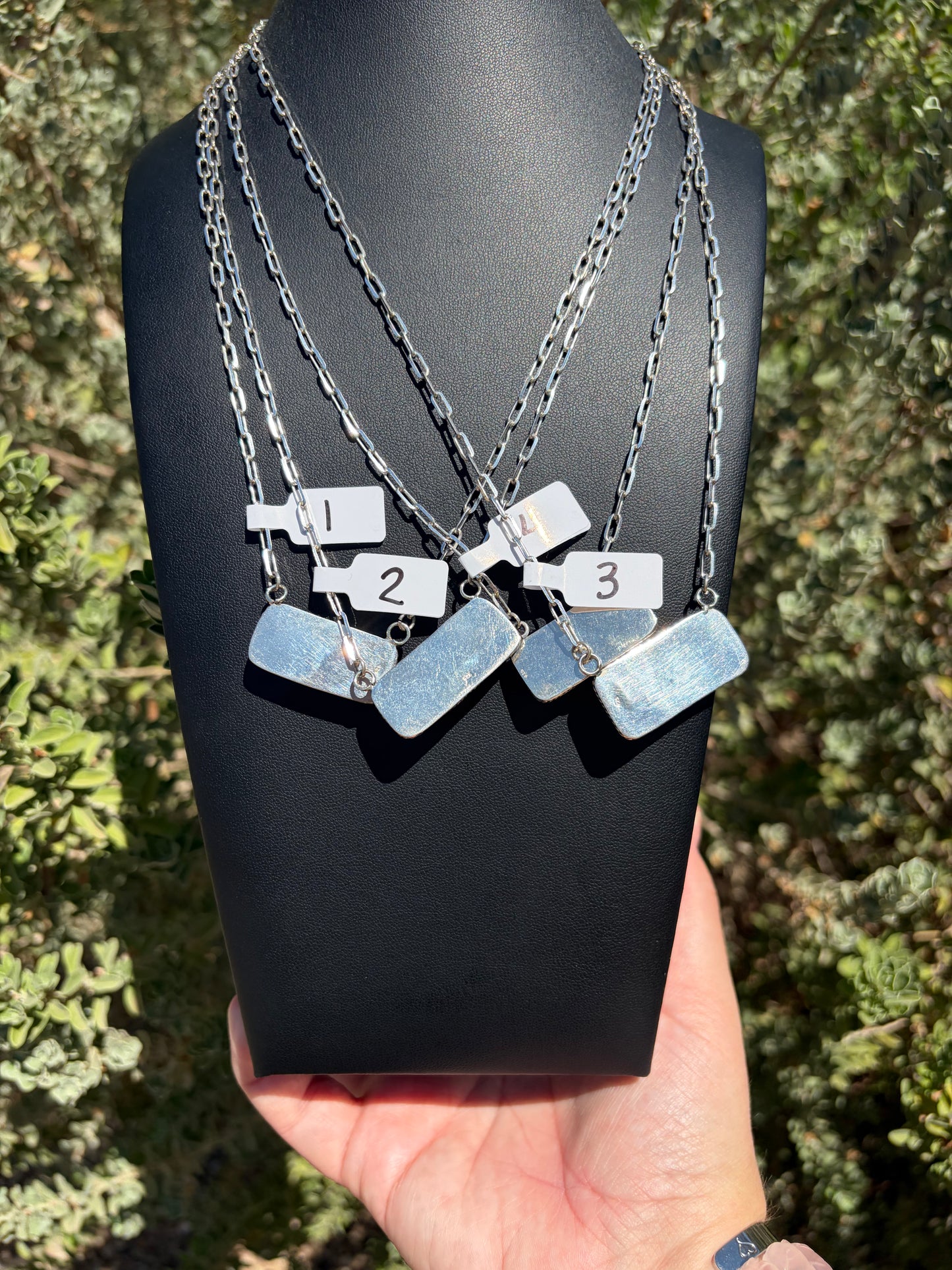 The Rainbow Moonstone Bar Necklace