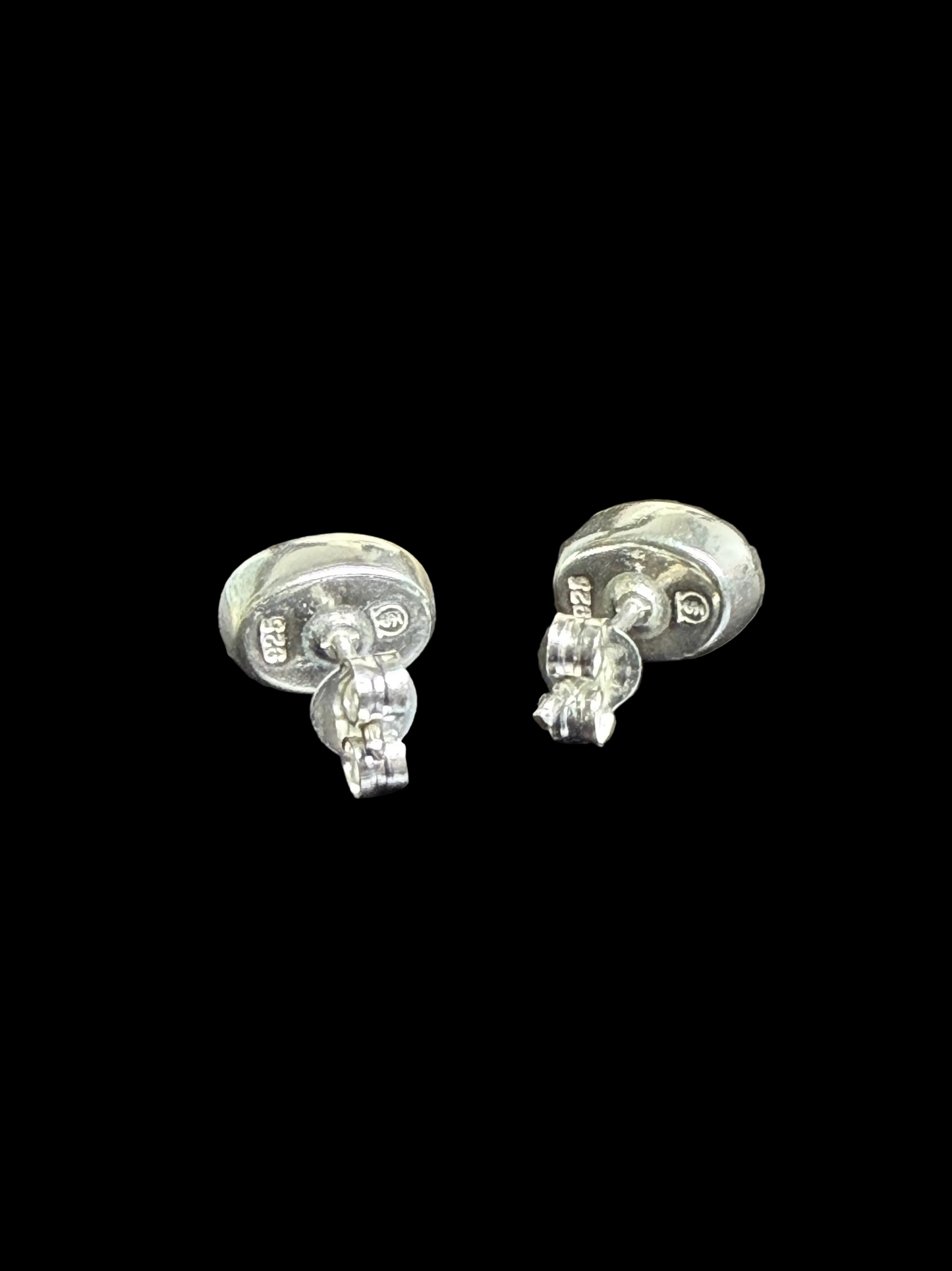 TAXCO Blue Lab Opal Stud Earrings